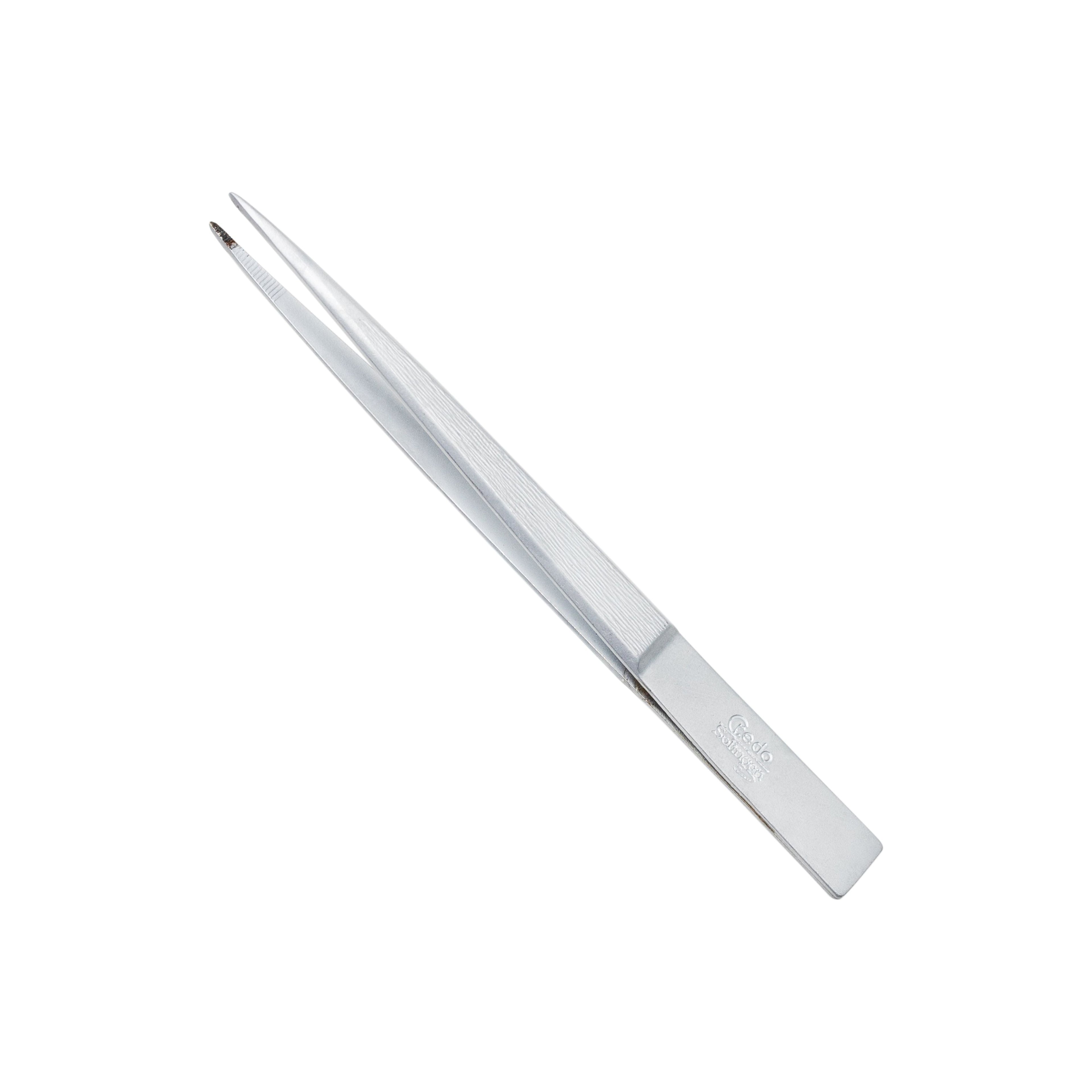 Credo Tweezers Pointed 3"Mat Chromium Blister - 16 Oz by Pasteur Pharmacy