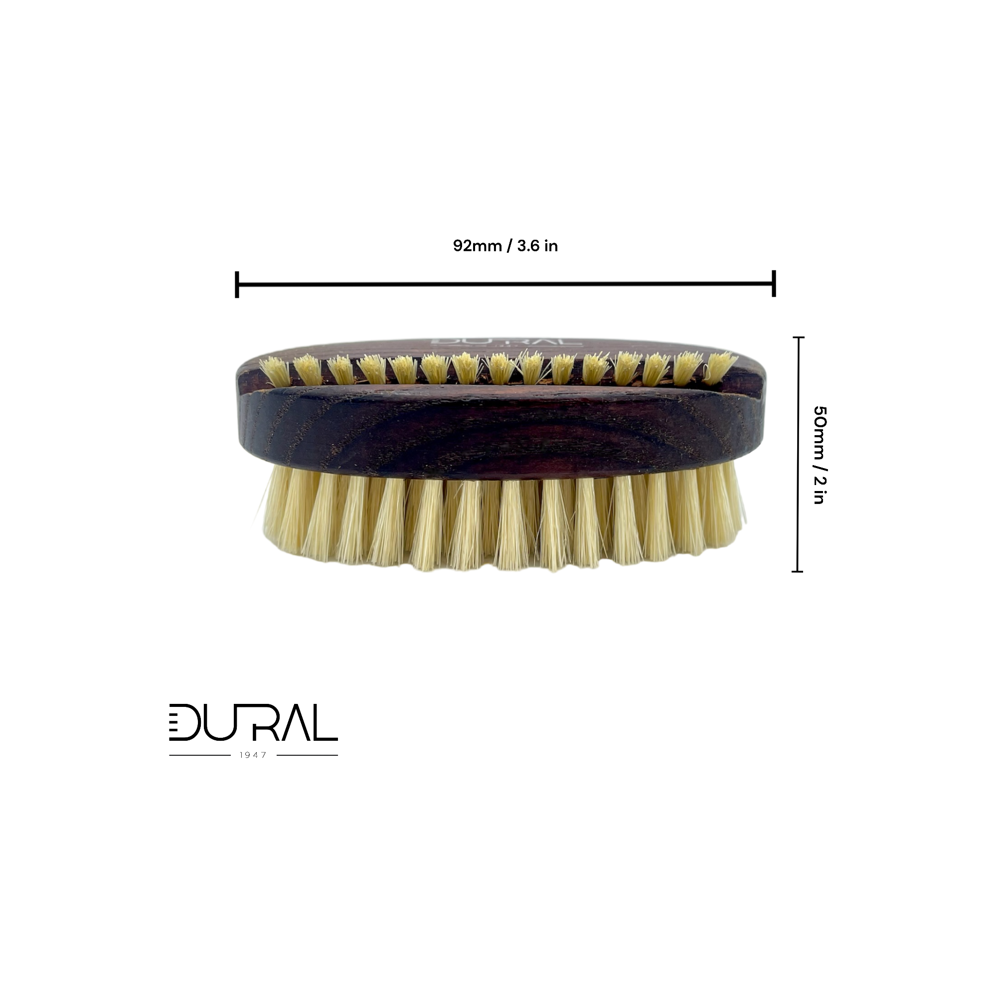Dural Thermo ash wood hand & nail brush with natural bristles by Pasteur Pharmacy