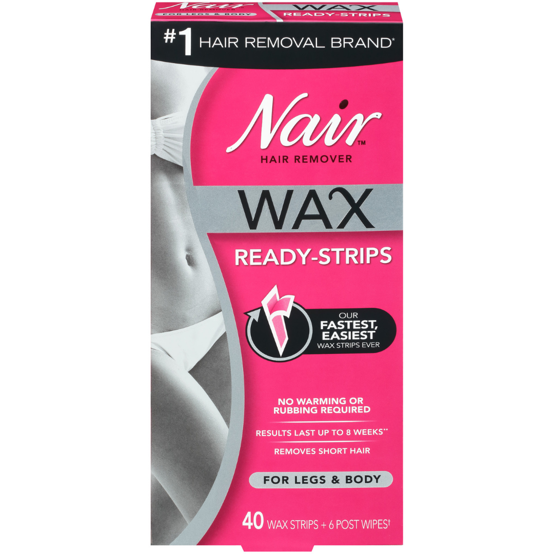 Nair Wax Ready-Strips for Legs & Body (40ct) by Farmacias Savia