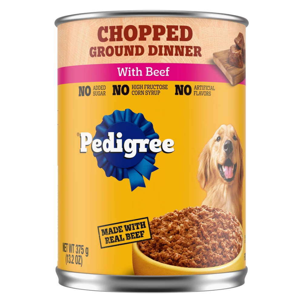 Pedigree Chopped Ground Dinner with Beef Wet Dog Food (13.2oz) by Farmacias Savia