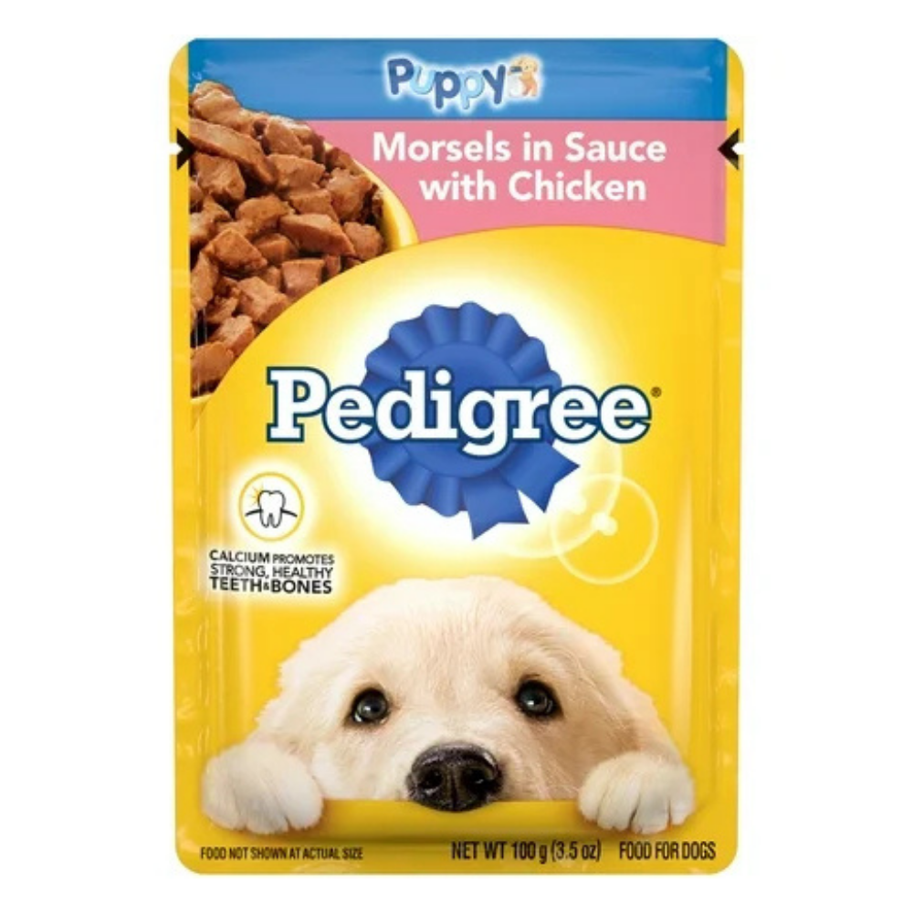 Pedigree Puppy Morsels in Sauce with Chicken (3.5oz) by Farmacias Savia