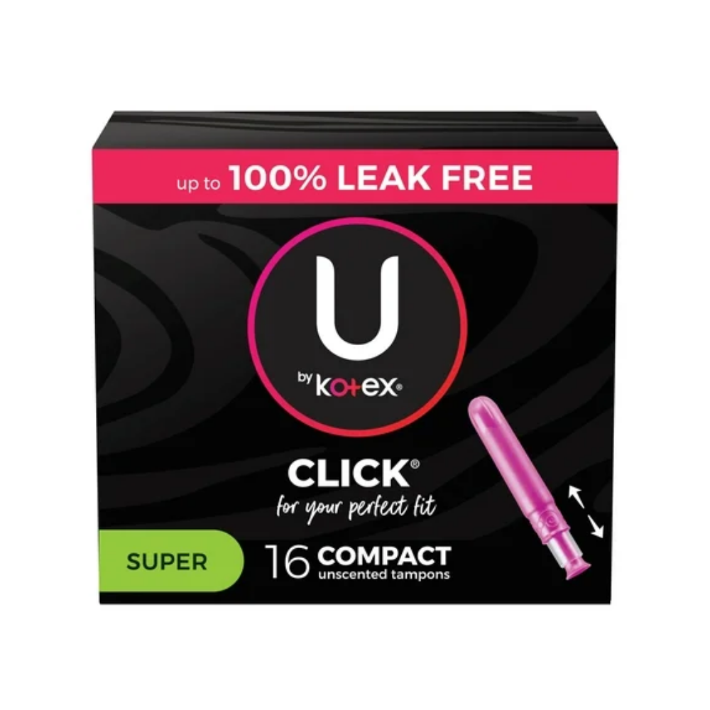 U by Kotex Click Compact Tampons Super (16ct) by Farmacias Savia