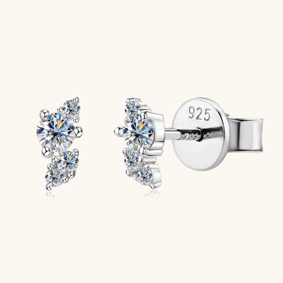 Pure Sterling Silver Sparkala™ Stud Earrings by Sparkala