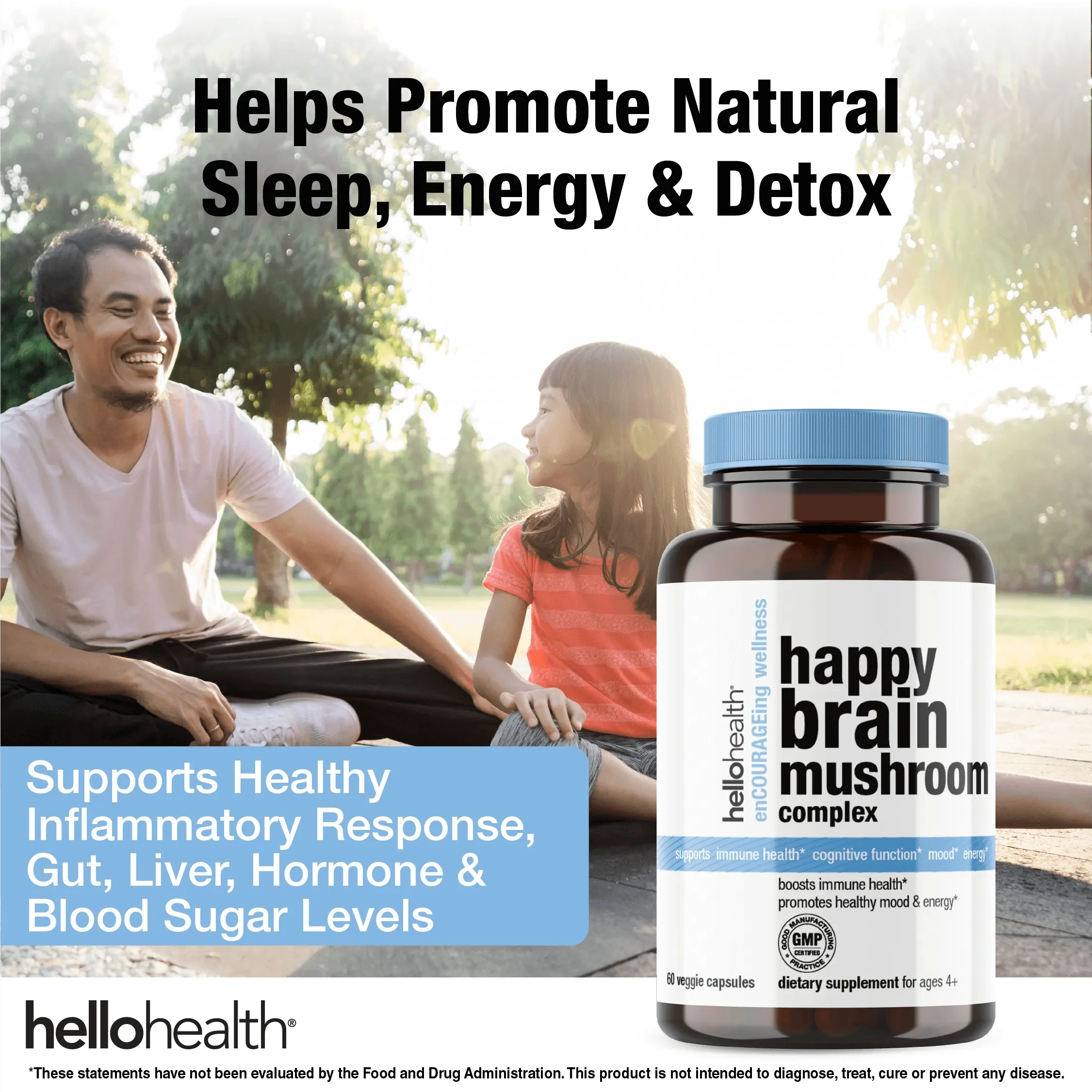 10-in-1 Mushroom Complex capsules by hellohealth