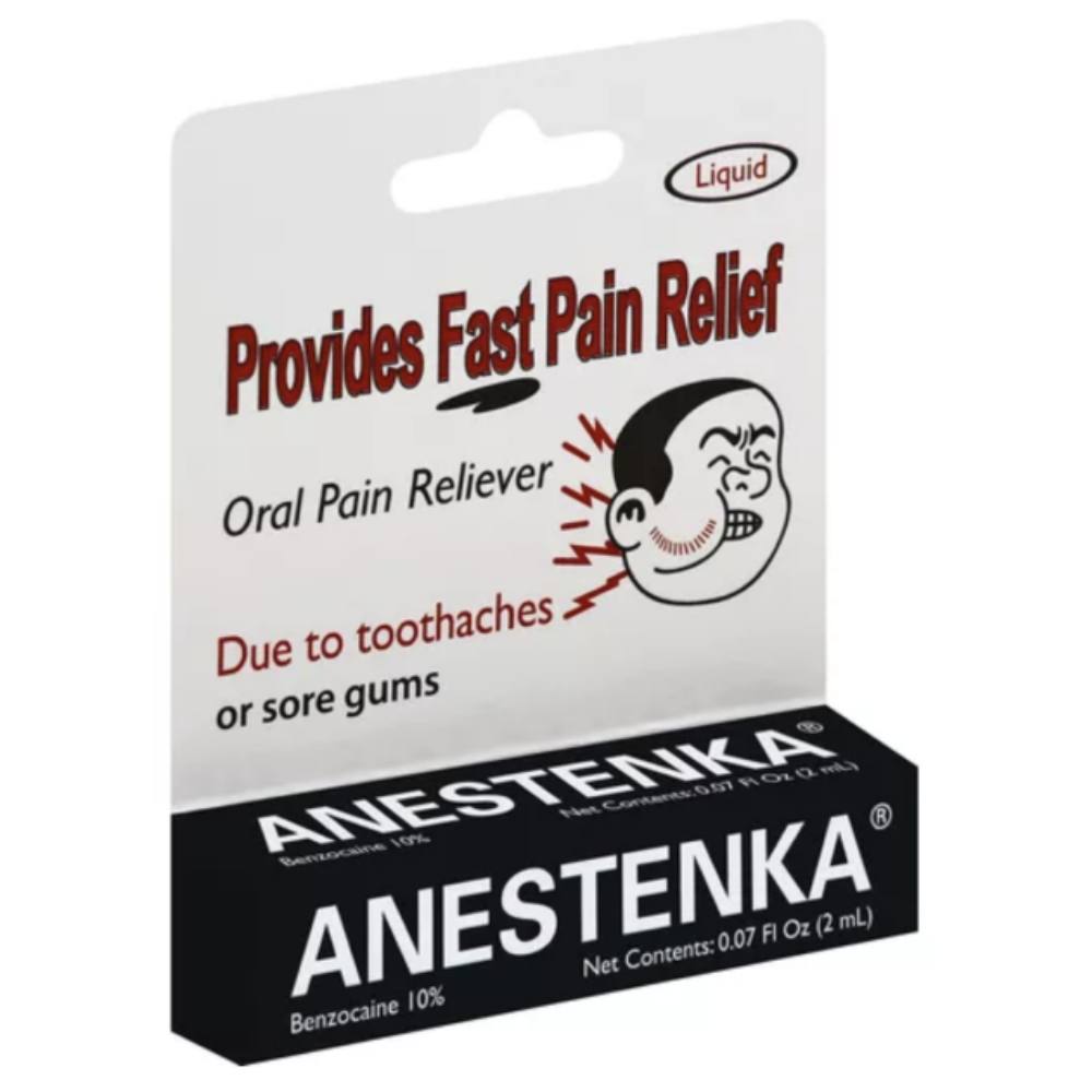 Anestenka Liquid Oral Pain Reliever Benzocaine 10% (2mL) by Farmacias Savia