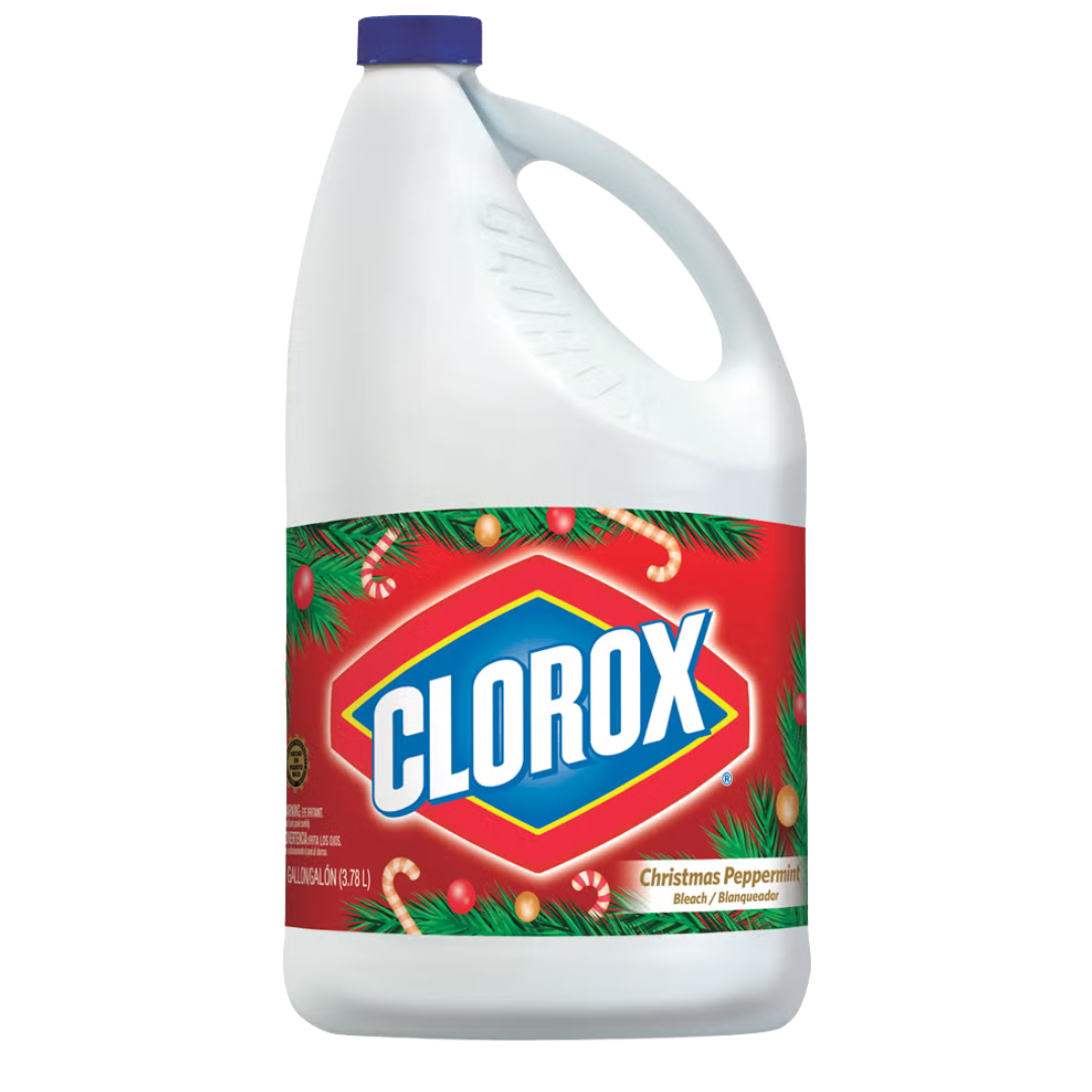 Clorox Disinfecting Bleach Xmas Peppermint (128oz) by Farmacias Savia
