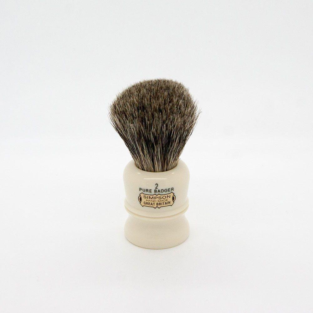 Simpsons Duke D2 Pure Badger Shaving Brush by Pasteur Pharmacy
