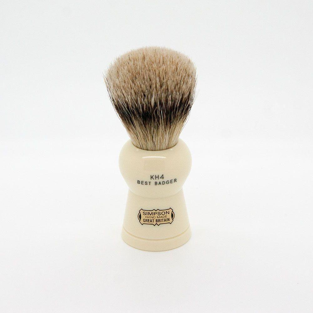 Simpsons Keyhole Kh4 Best Badger Hair Shaving Brush Large - Imitation Ivory by Pasteur Pharmacy
