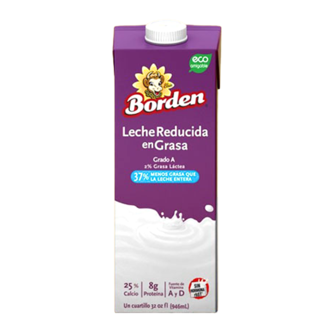 Borden Reduced Fat Milk 2% (32oz) by Farmacias Savia