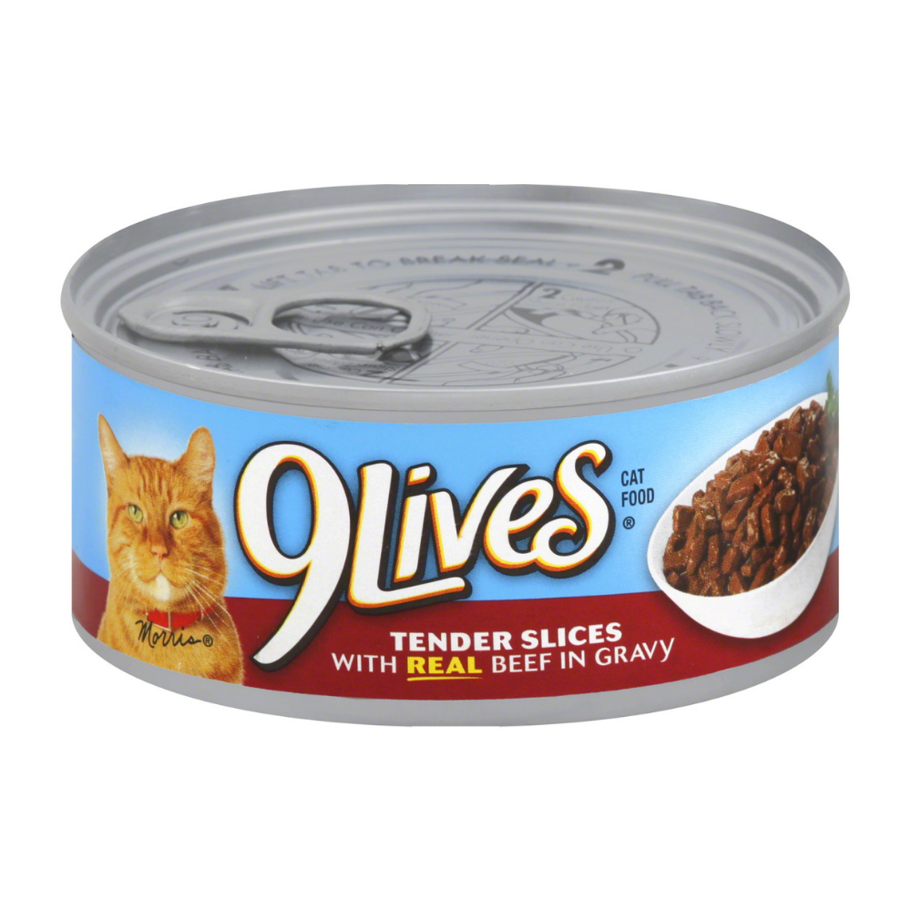 9Lives Hearty Cuts Wet Cat Food with Real Beef & Chicken in Gravy (5.5oz) by Farmacias Savia