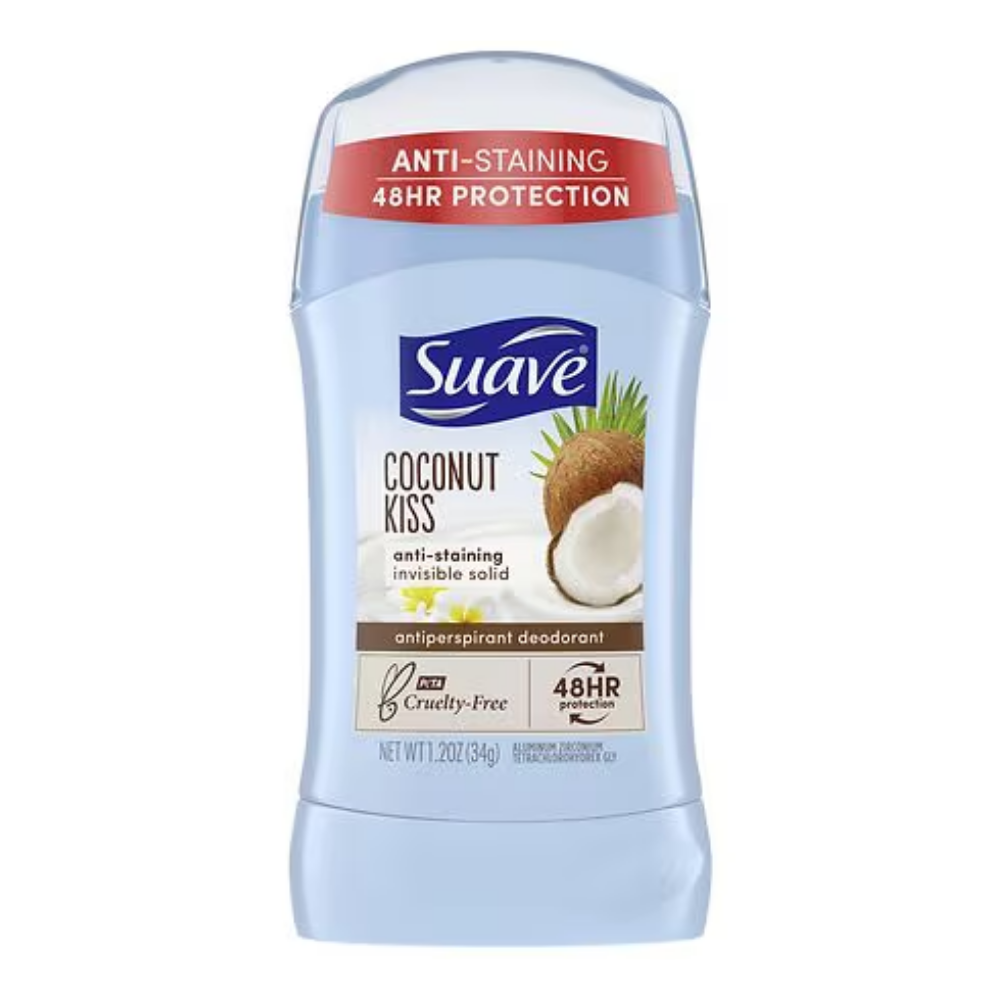 Suave Coconut Kiss Anti Staining Antiperspirant Deodorant (1.2oz) by Farmacias Savia