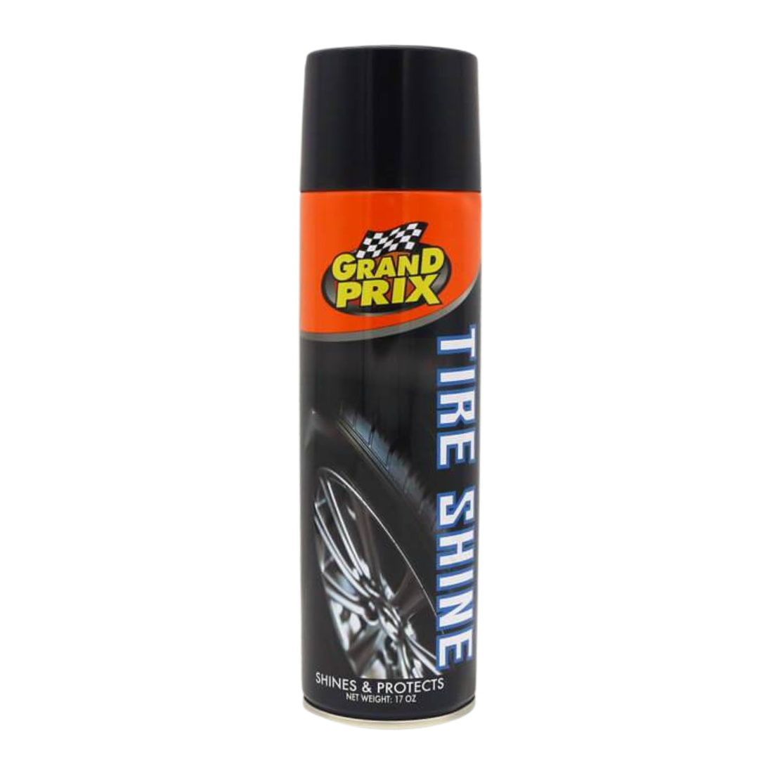 Grand Prix Tire Shine High Gloss Protectant Spray (17oz) by Farmacias Savia