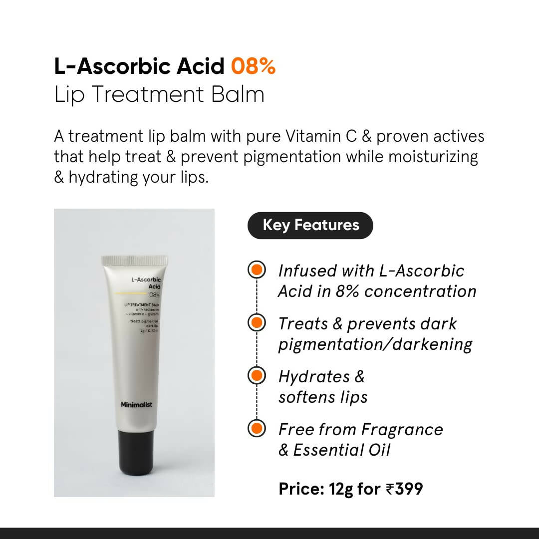 Minimalist 8% L-Ascorbic Acid Lip Treatment Balm by Dista