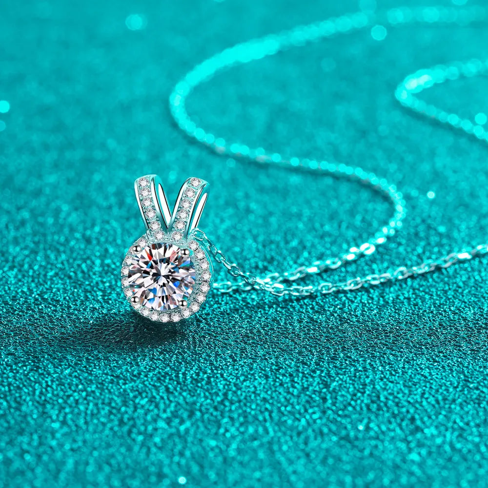 1 Carat Sparkala™ Rabbit Ears Shape Pendant Necklace by Sparkala