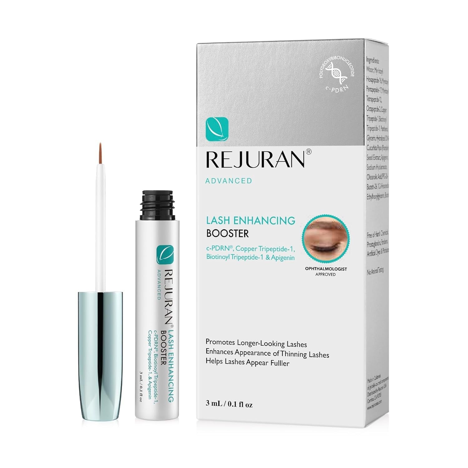 Advanced Lash Enhancing Booster (3Ml) - Eyelash Growth Serum for Fuller, Stronger, Healthier Lashes with Biotin and C-Pdrn®. by Korean Skin Care