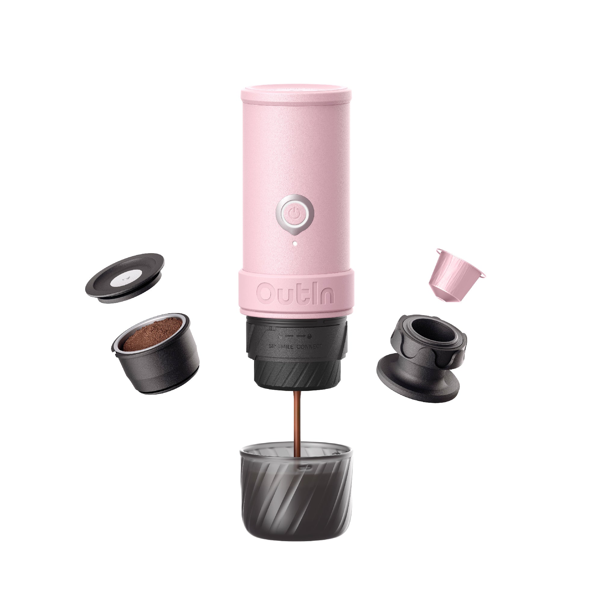 Mino Portable Espresso Machine (Rose Clay) X BCRF by OutIn