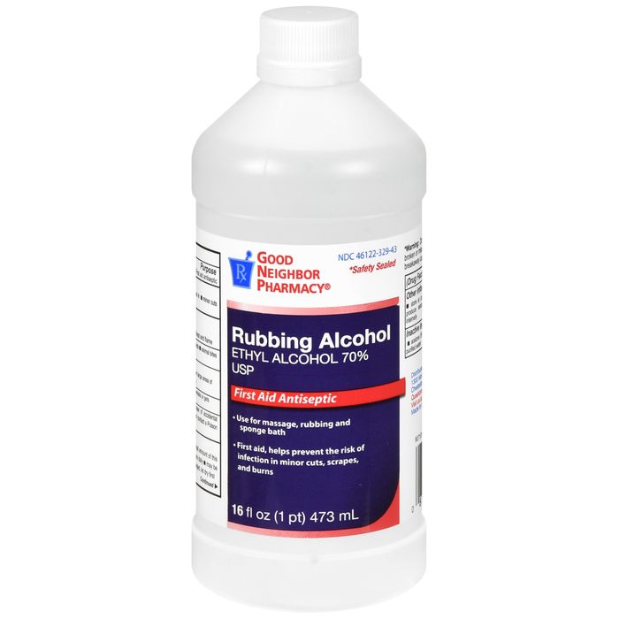 GNP 70% Ethyl Rubbing Alcohol USP First Aid Antiseptic & Topical Antimicrobial 16 fl oz by Pasteur Pharmacy