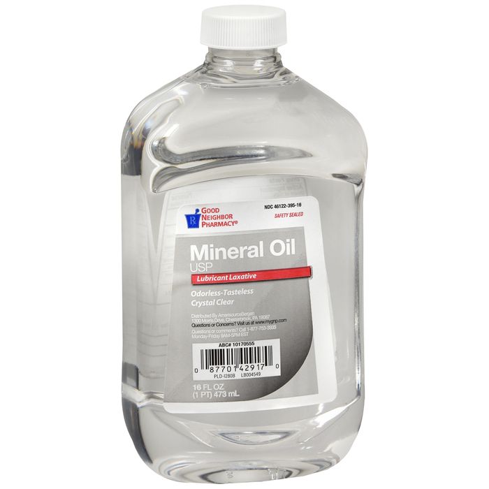 GNP Heavy Liquid Mineral Oil, 16 fl oz Bottle (Case of 12) by Pasteur Pharmacy
