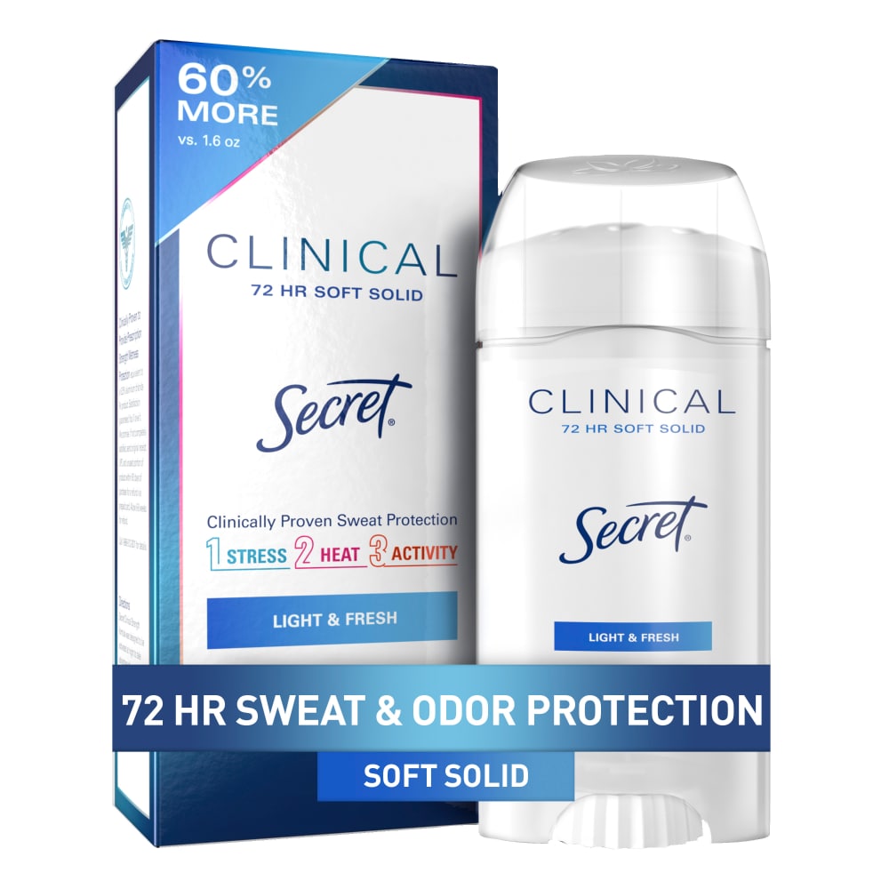 Secret Clinical Strength Light And Fresh Soft Solid Antiperspirant & Deodorant 2.6 oz by Pasteur Pharmacy