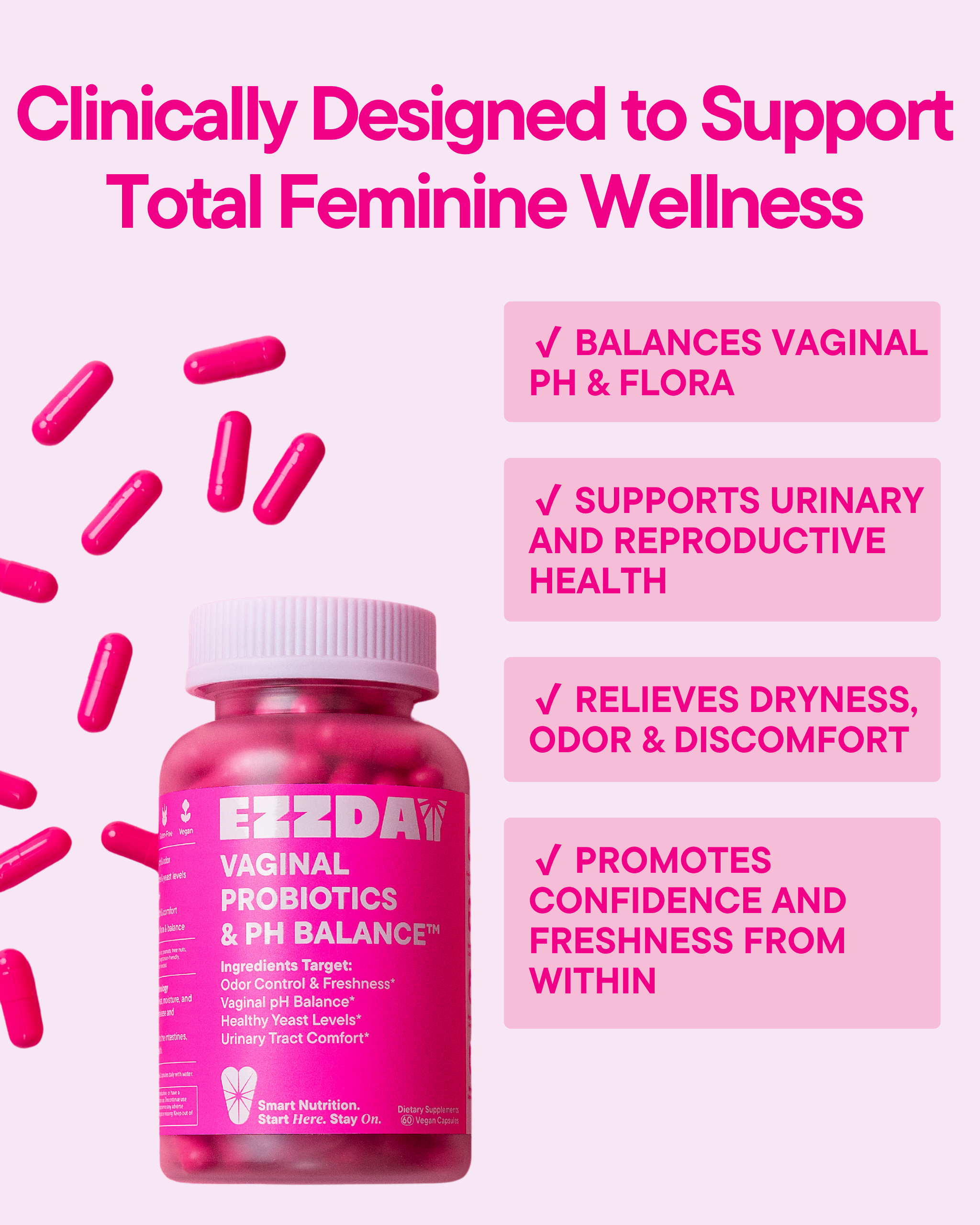 Vaginal Probiotics & pH Balance™ by EZZDAY