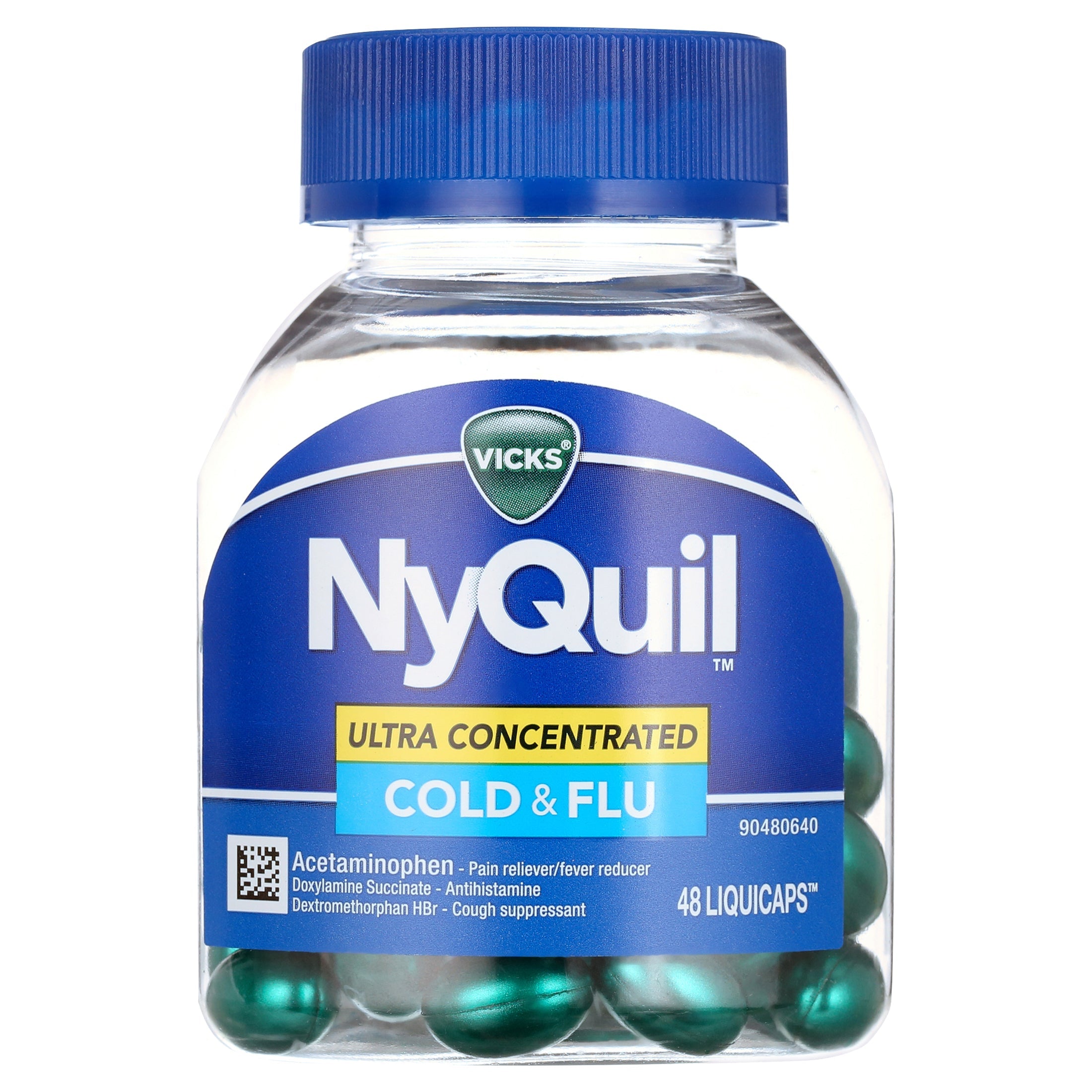 Vicks Cold & Flu, Ultra Concentrated, Max Strength, Liquicaps by Pasteur Pharmacy