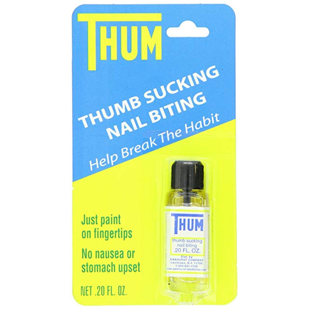 Thum Anti-Thumb Sucking & Nail Biting Liquid, 0.2 Oz by Pasteur Pharmacy