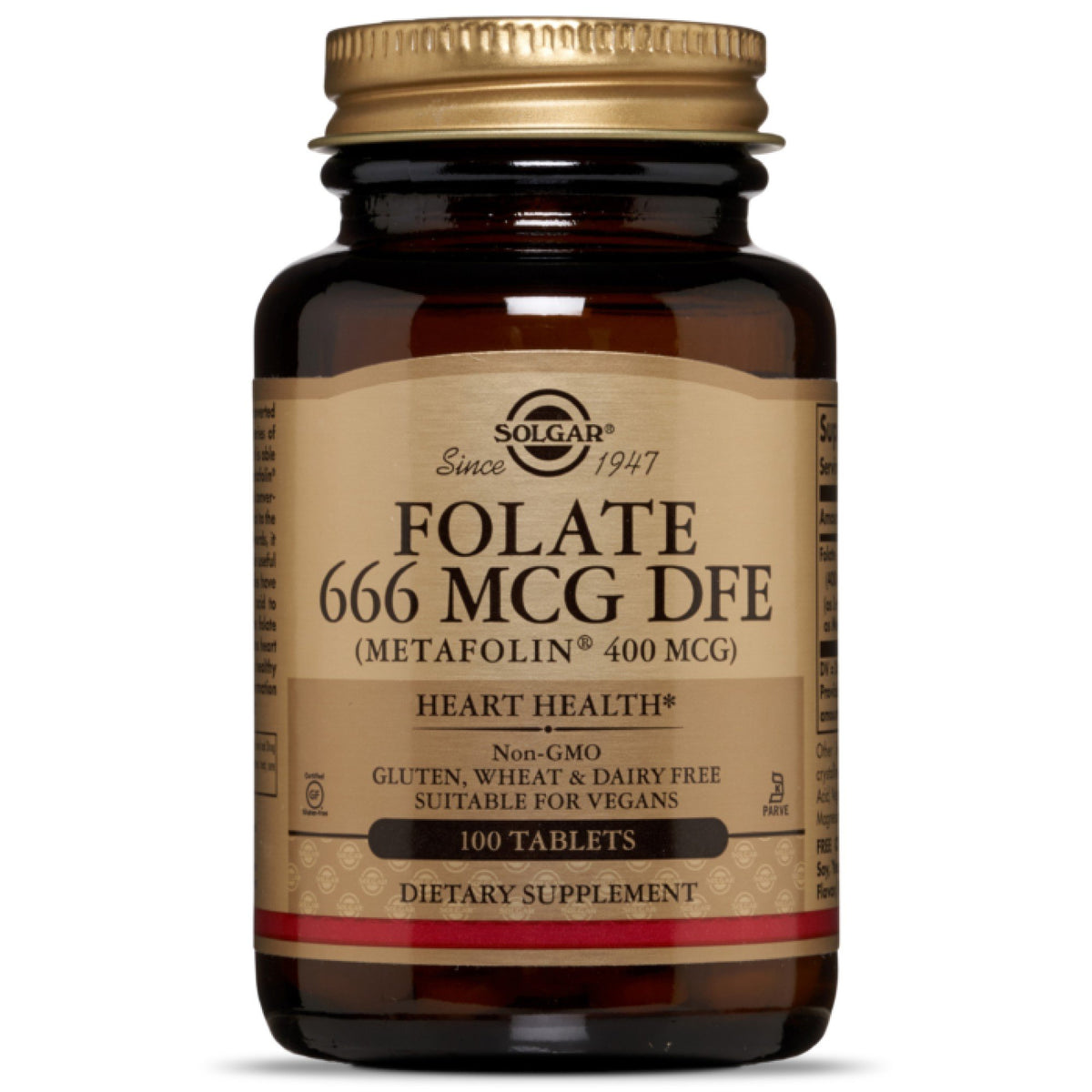 Solgar Folate, 1,000 Mcg, 120 Tablets by Pasteur Pharmacy