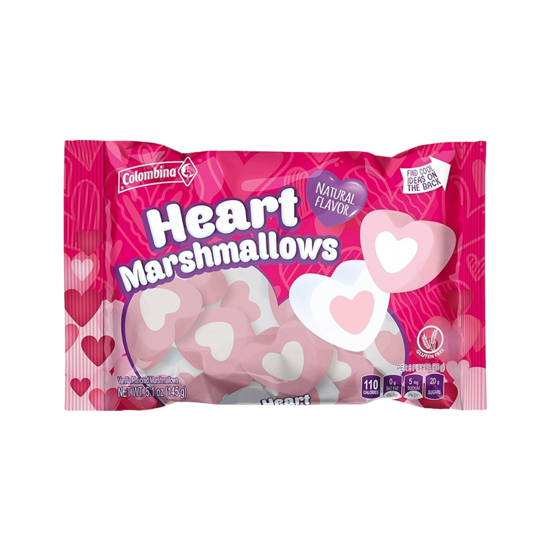 Colombina Heart Shaped Vanilla Marshmallows (5.1oz) by Farmacias Savia