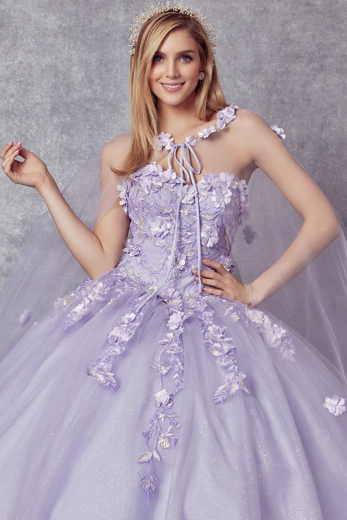 Juliet 1435 A-Line Ball Quinceanera Gown by DiscountDressShop