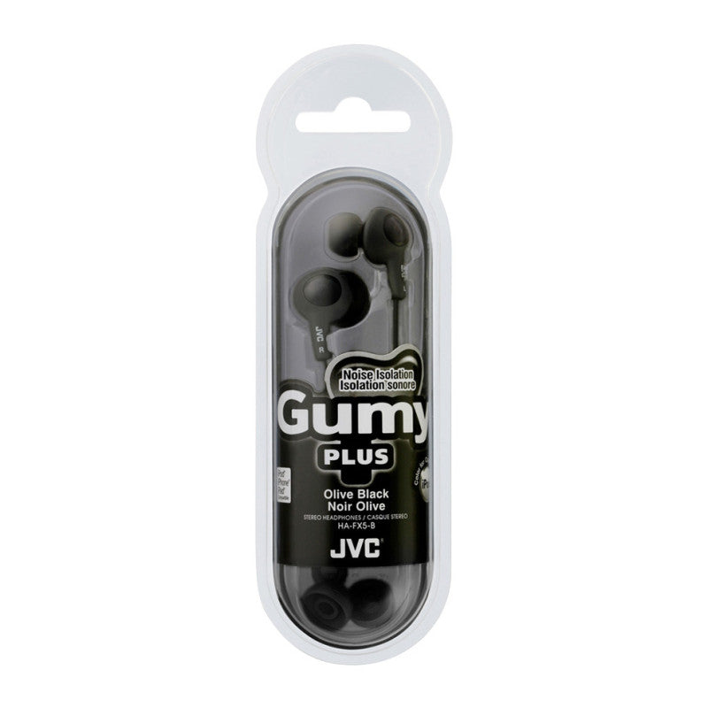 JVC HAFR6B Gumy Plus Earbuds With Remote & Microphone Black by Pasteur Pharmacy