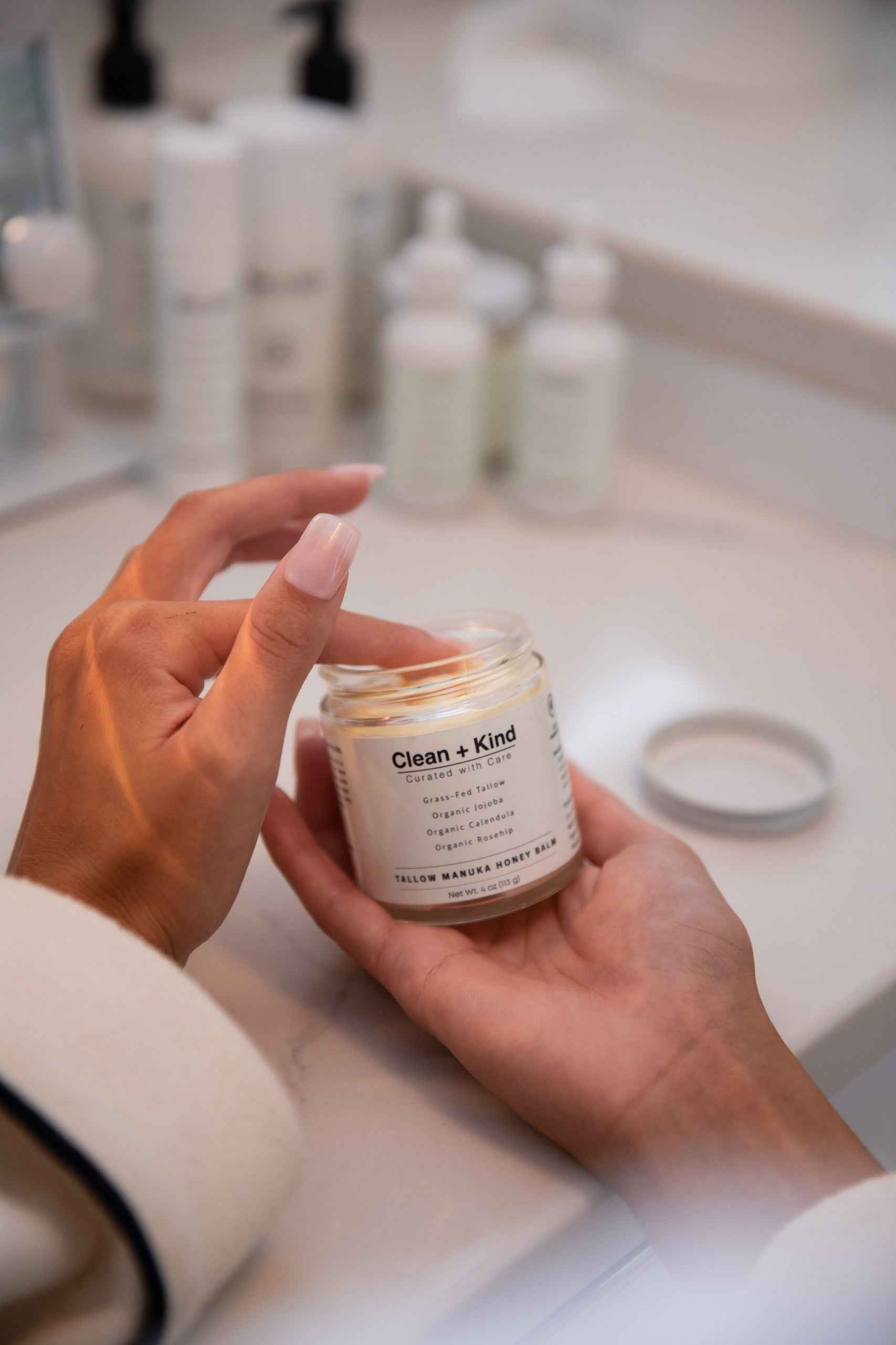Whipped Tallow Honey Balm by Clean + Kind