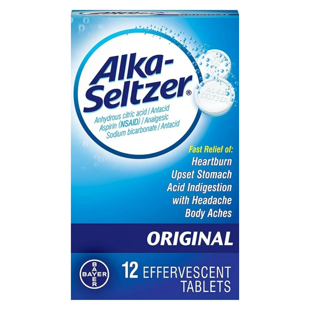 Alka-Seltzer Original Effervescent Tablets (12ct) by Farmacias Savia