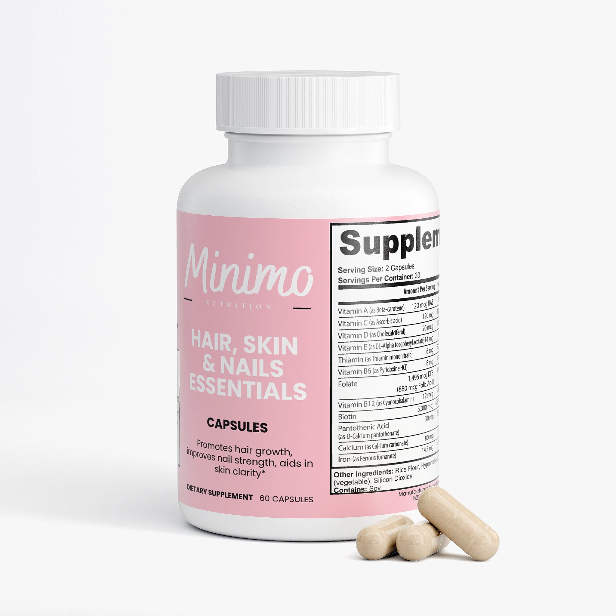 Hair, Skin and Nails Essentials, 60 ct. by Minimo Nutrition