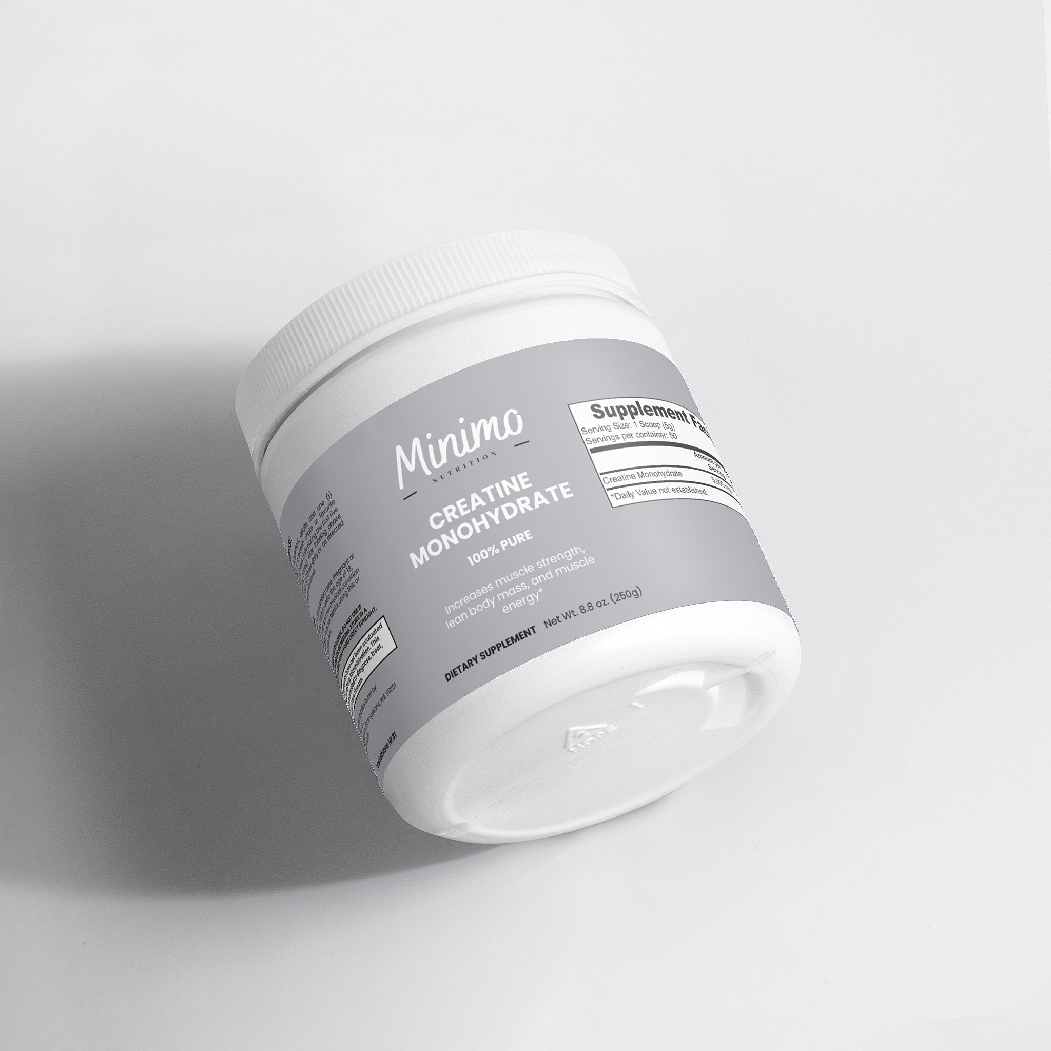 Creatine Monohydrate Powder, 8.8 oz by Minimo Nutrition