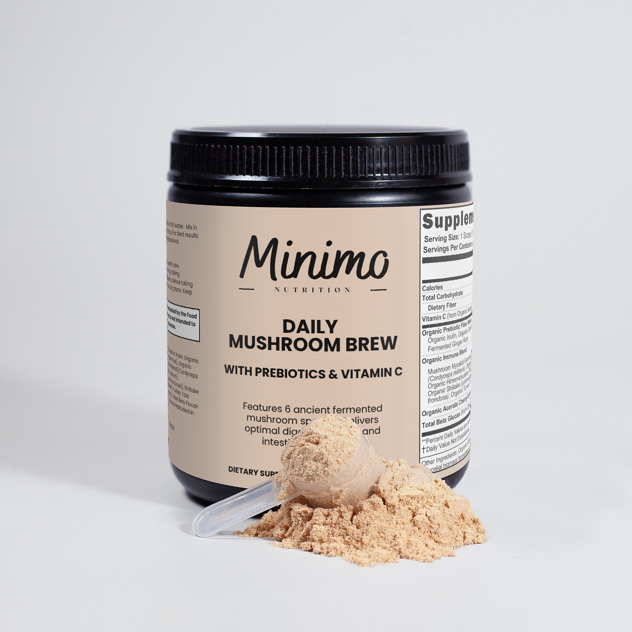 Daily Mushroom Brew, 7.4 oz by Minimo Nutrition