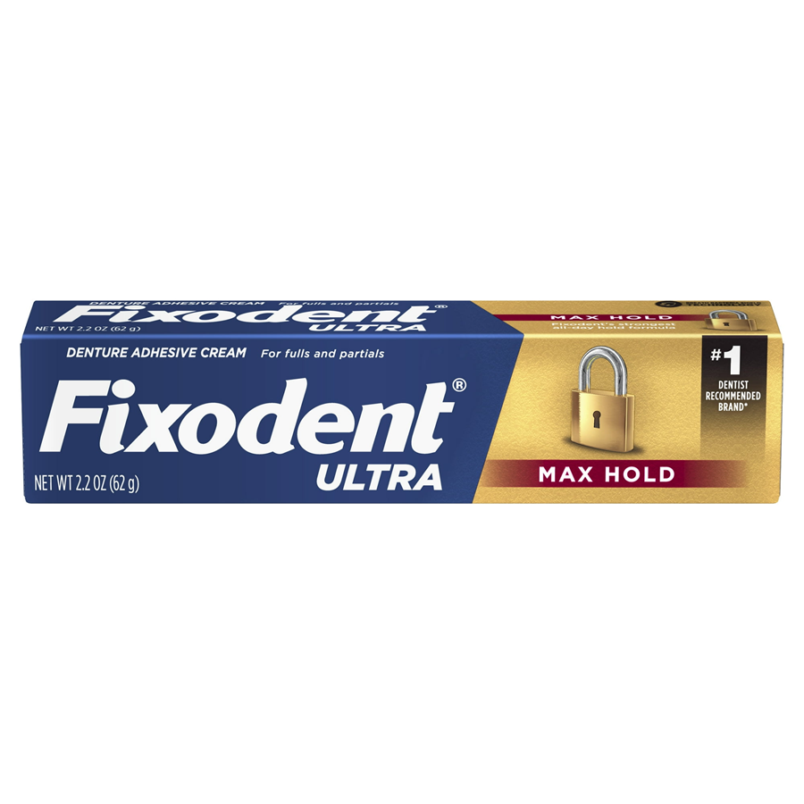 Fixodent Ultra Max Hold Denture Adhesive Cream, 2.2 Oz by Pasteur Pharmacy