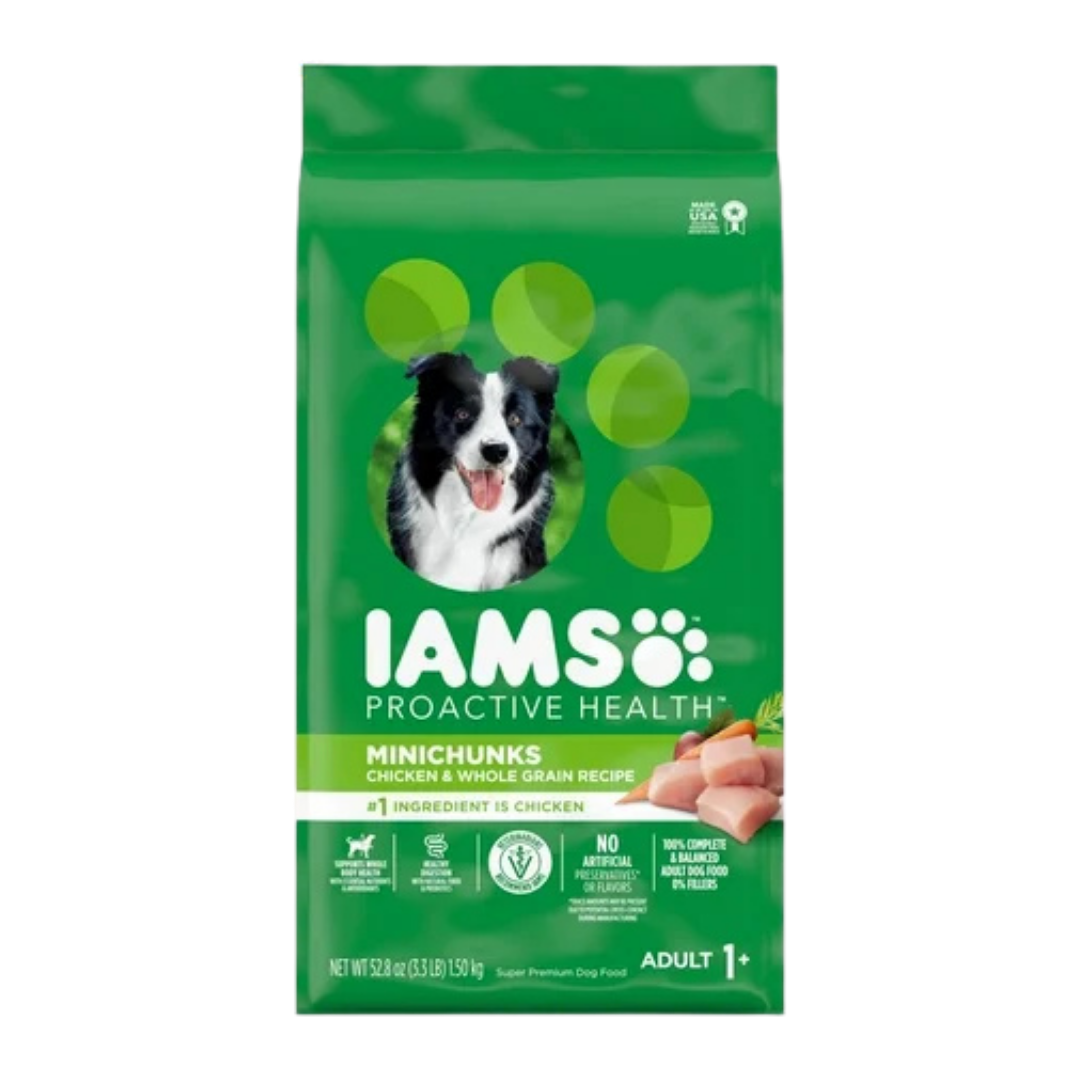 IAMS Proactive Health Minichunks Chicken & Whole Grain Adult Dry Dog Food (3.3lb) by Farmacias Savia