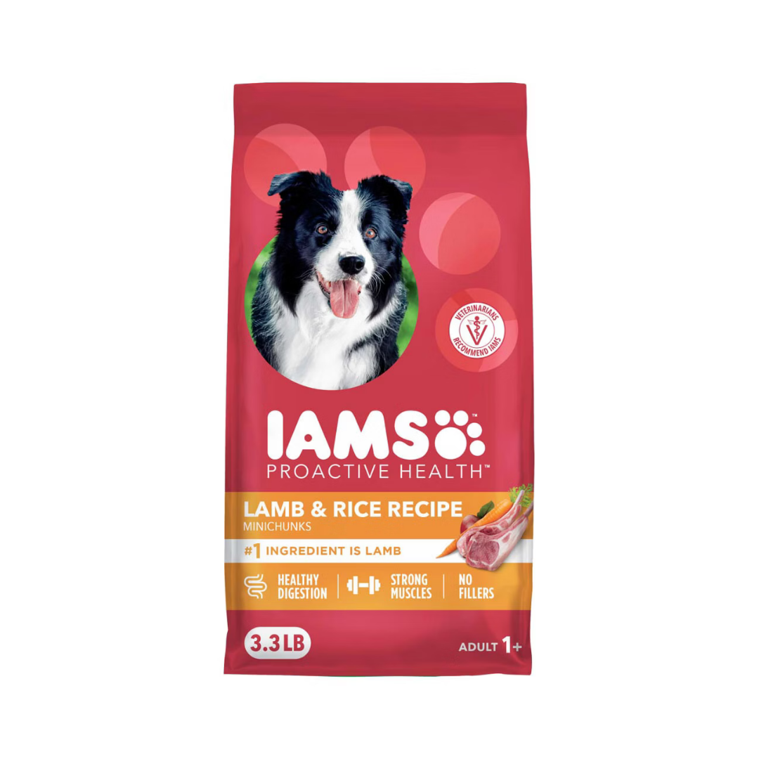 IAMS Proactive Health Minichunks Lamb & Rice Recipe Adult Dry Dog Food (3.3lb) by Farmacias Savia