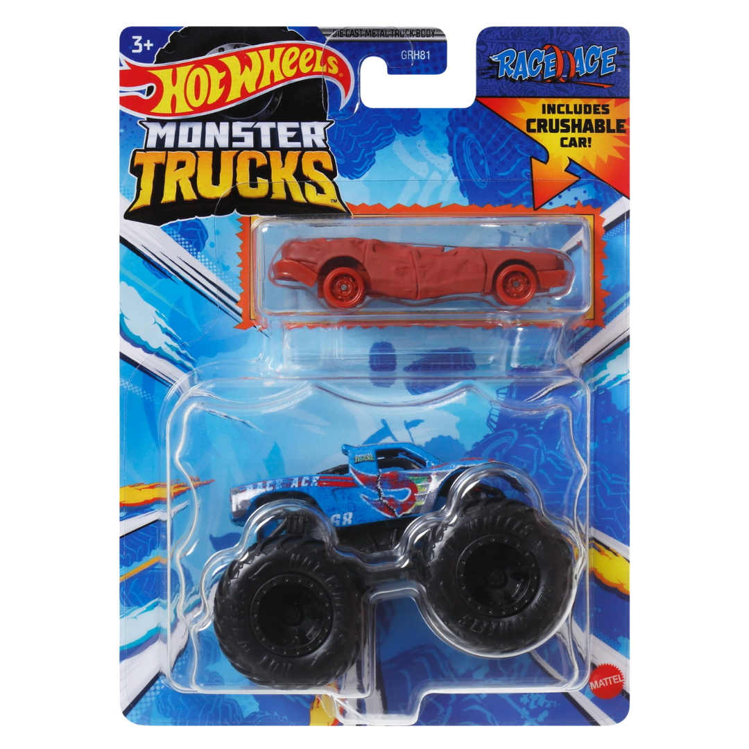 Hot Wheels Monster Trucks Race Ace 1:64 Scale Die-Cast by Farmacias Savia