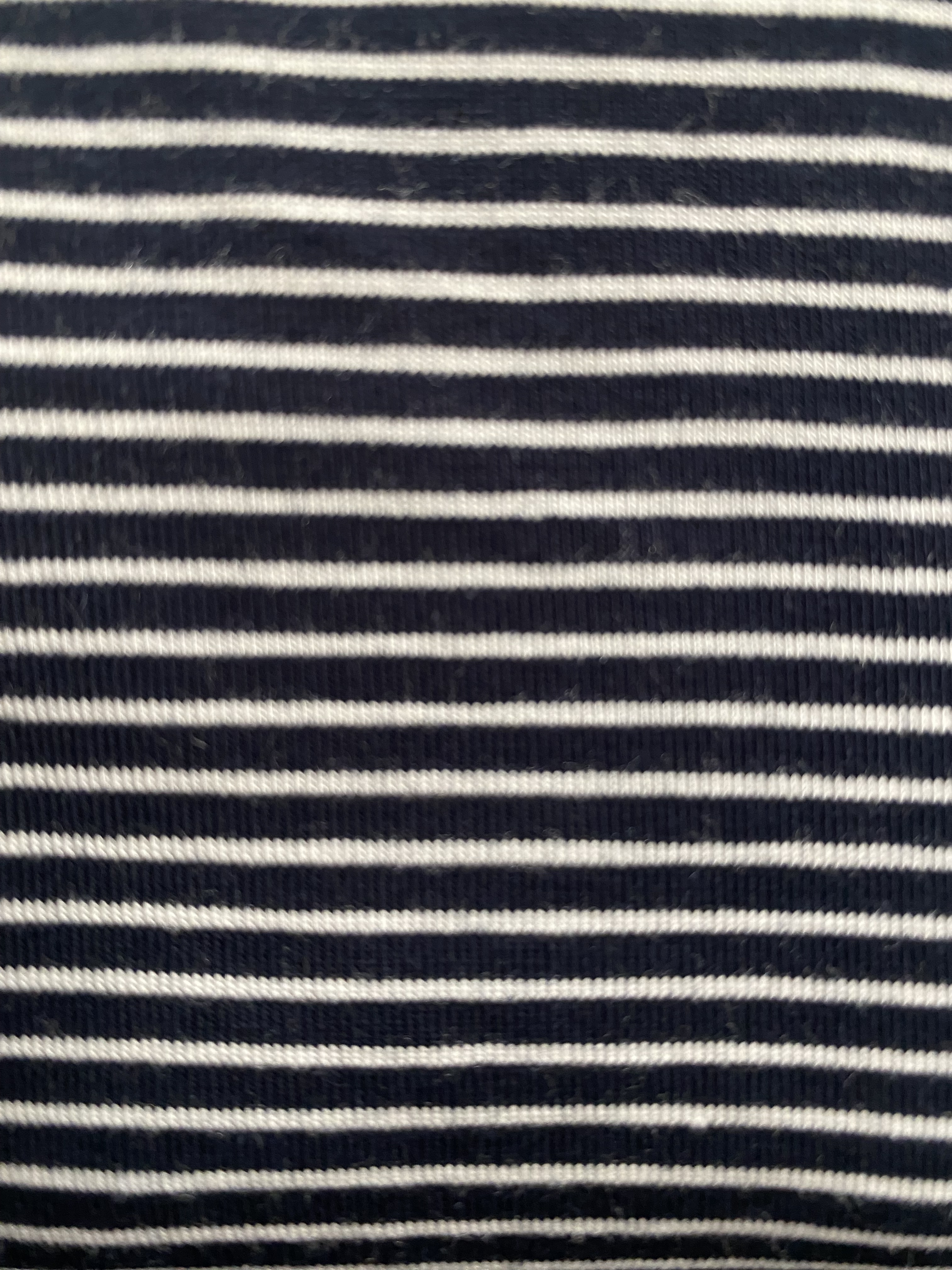 Modest Midi Pencil Skirt Below the Knee with Elastic Waist - Striped Pattern by Kosher Casual USA