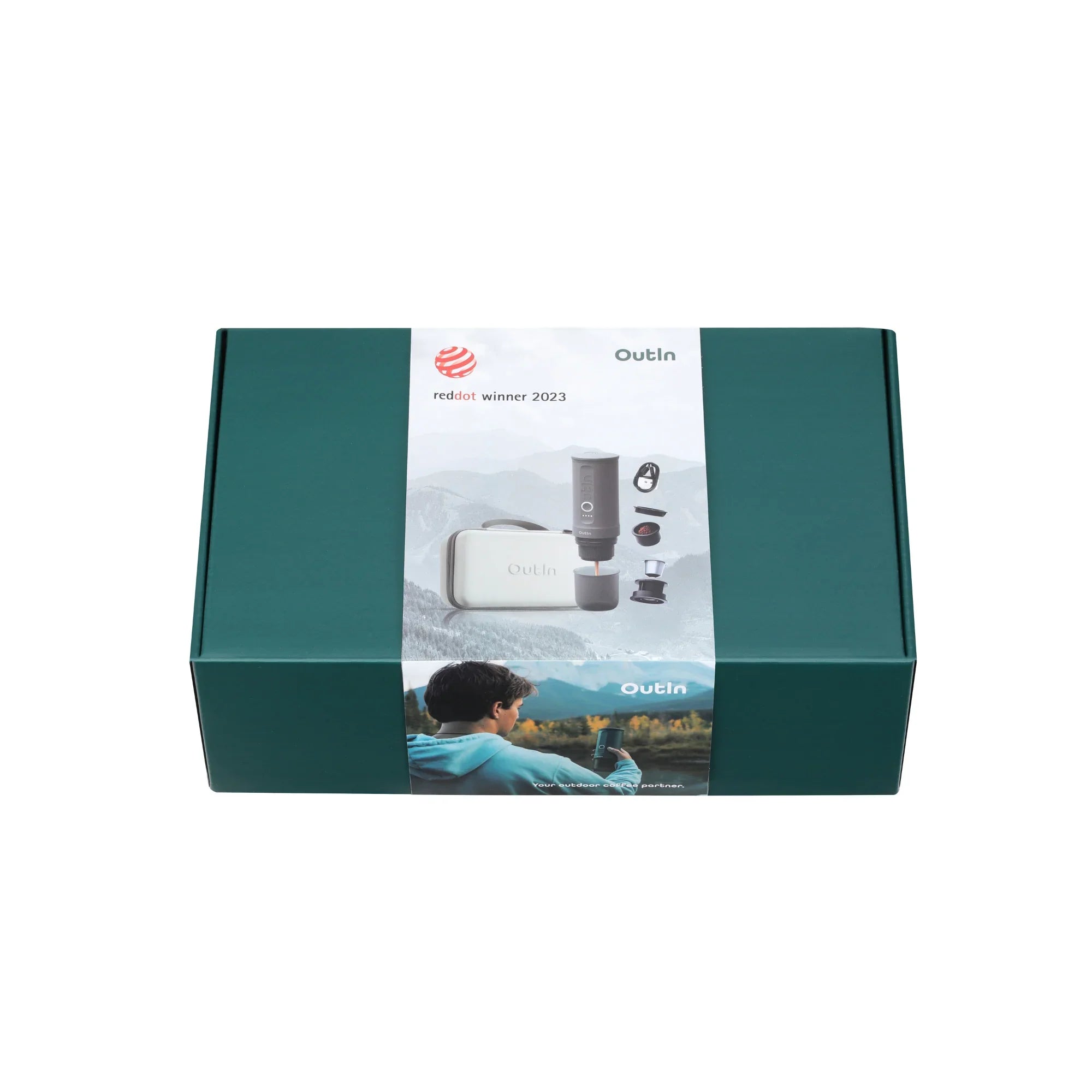 Traveler Espresso Gift Set (Forest Green) by OutIn