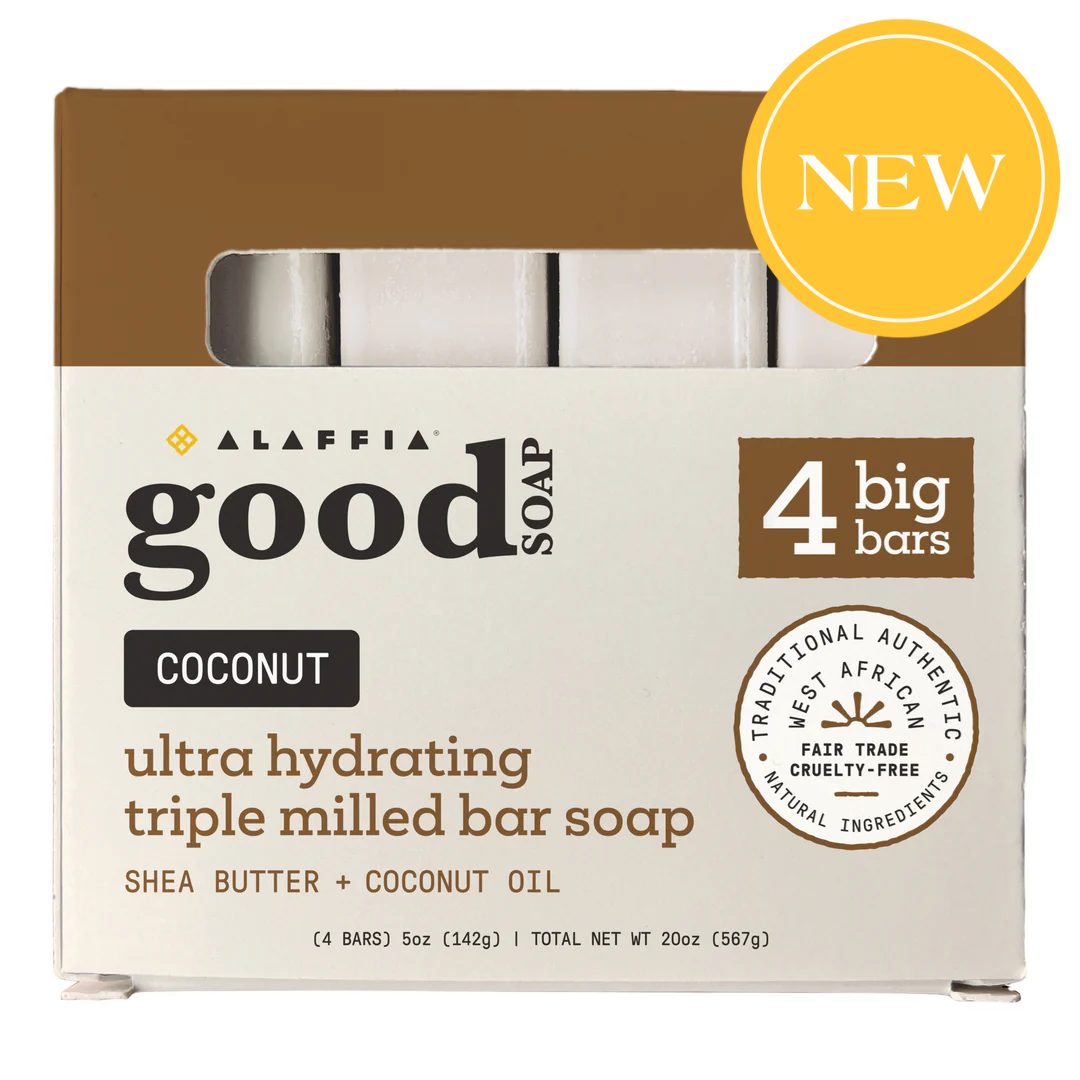 Good Soap Bar Soap Multipack Coconut by Alaffia