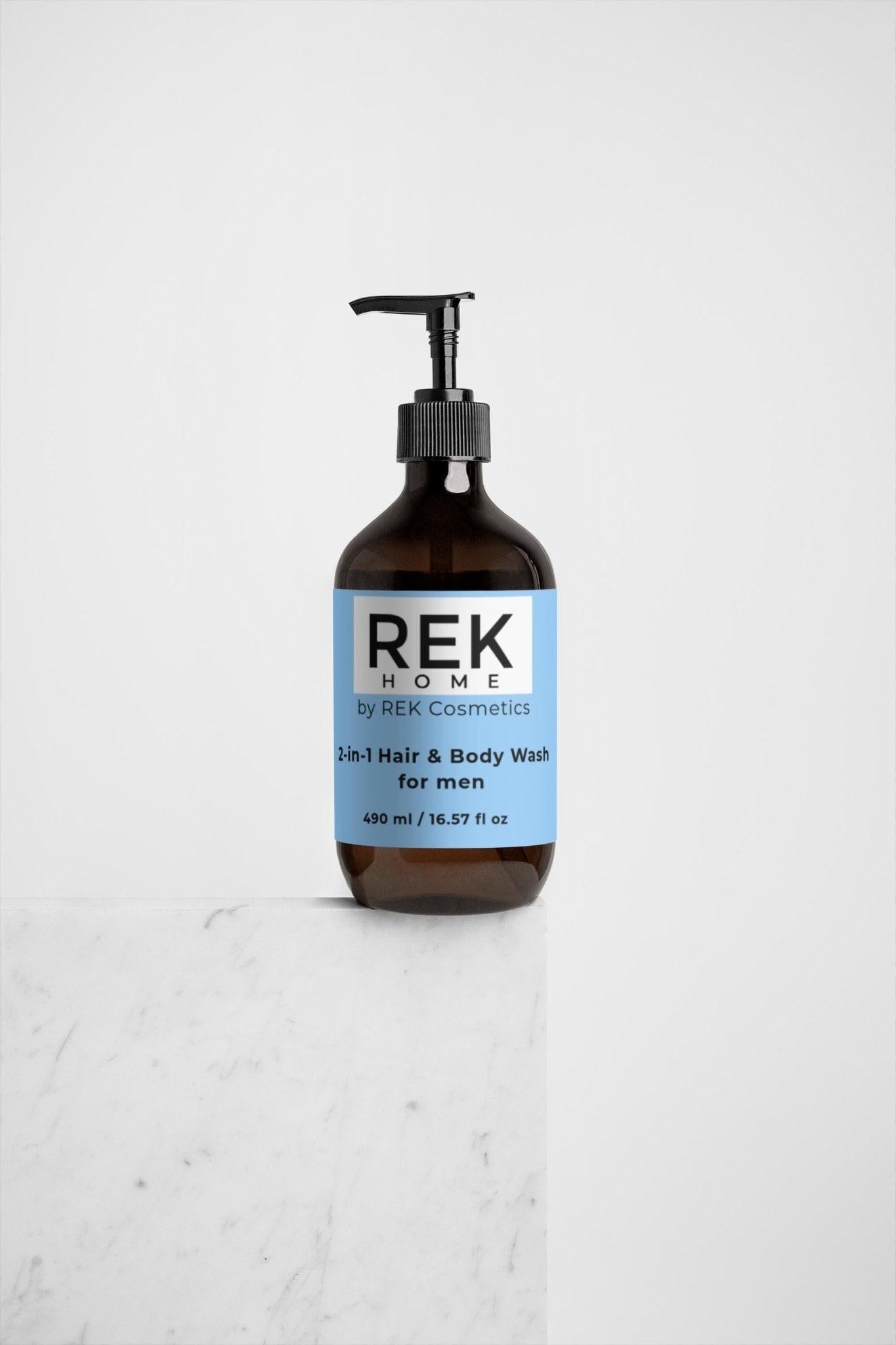 2-in-1 Hair & Body Wash for men by REK Cosmetics