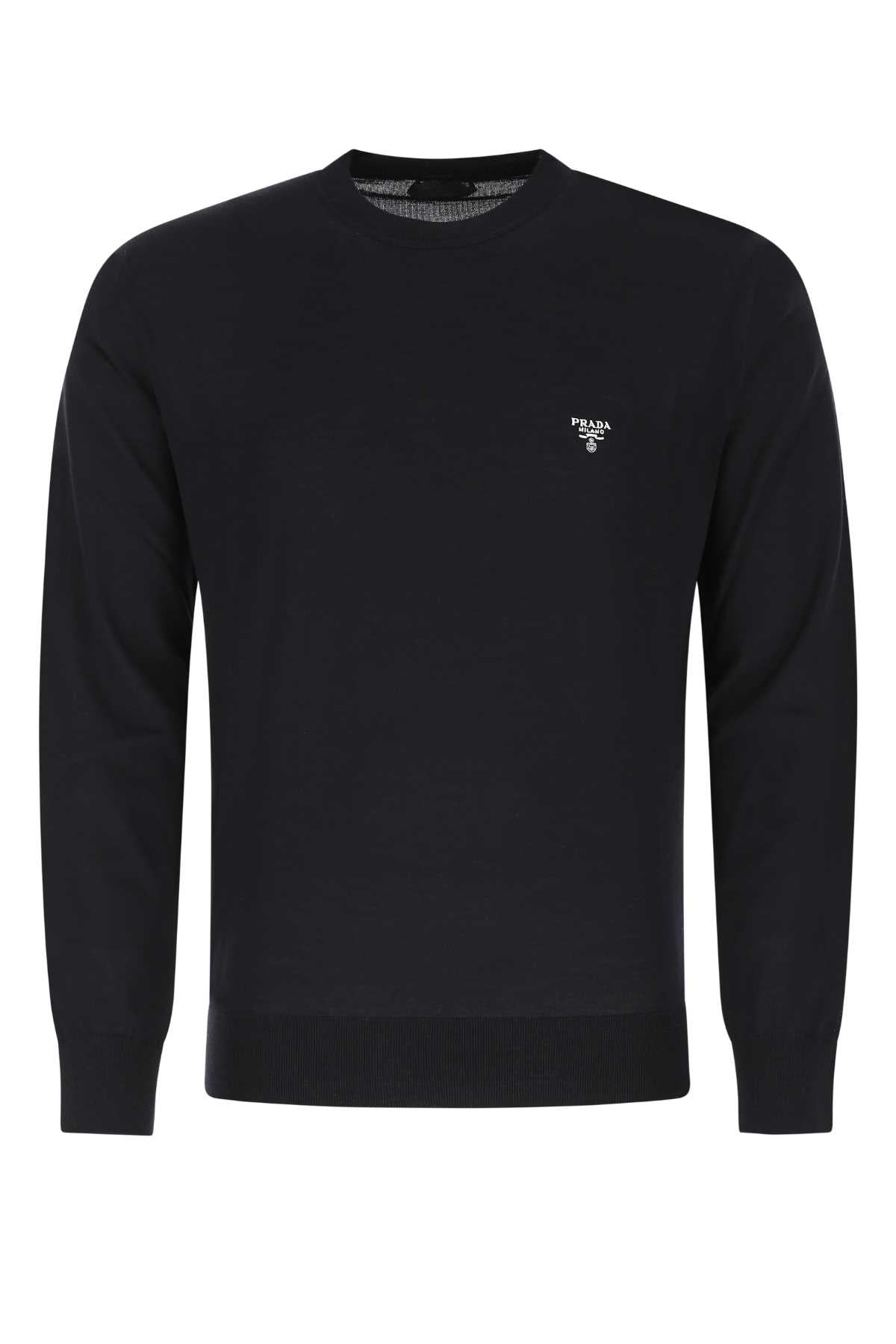 Prada Men Midnight Blue Wool Sweater by Luosophy