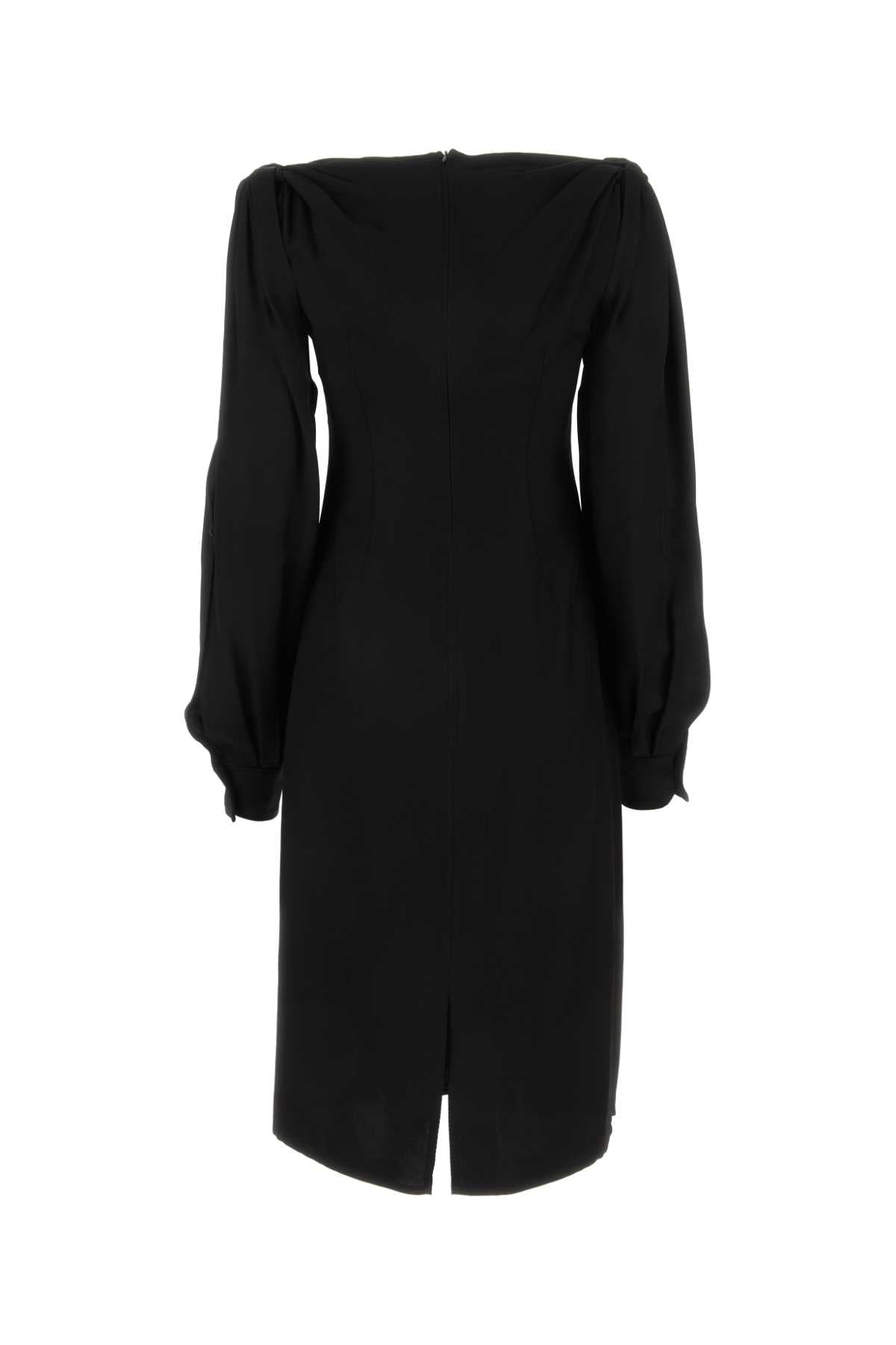 Bottega Veneta Women Black Viscose Dress by Luosophy