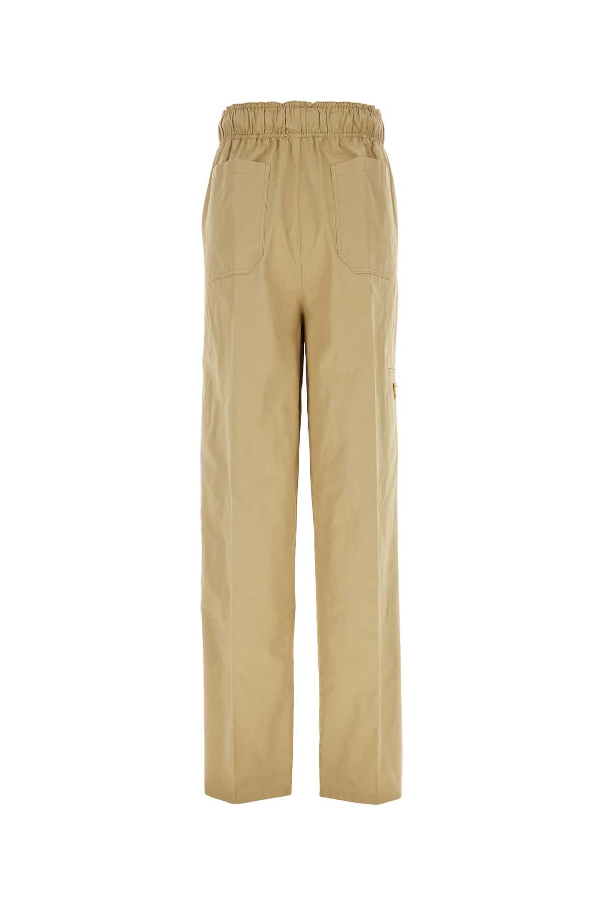 Prada Women Beige Cotton Wide-Leg Pant by Luosophy