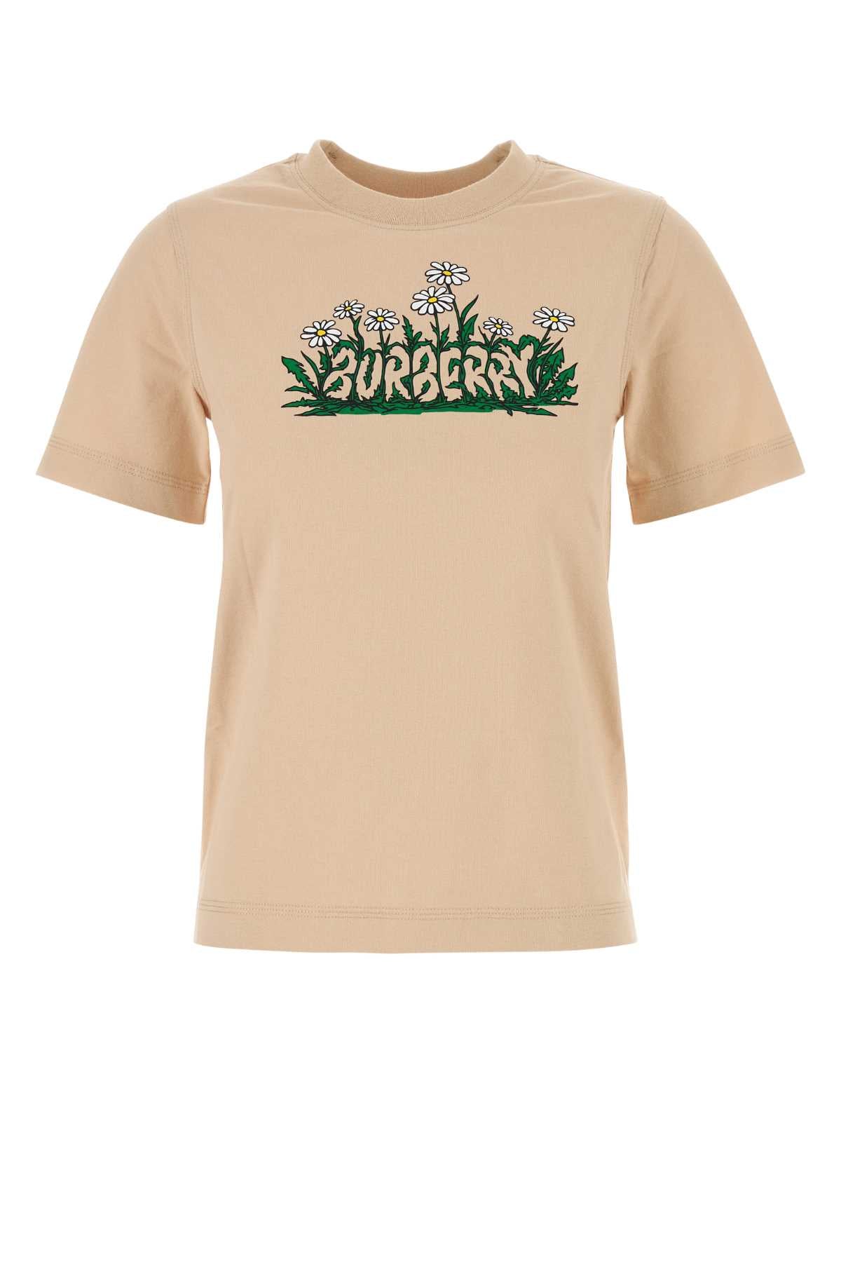 Burberry Women Skin Pink Cotton T-Shirt by Luosophy