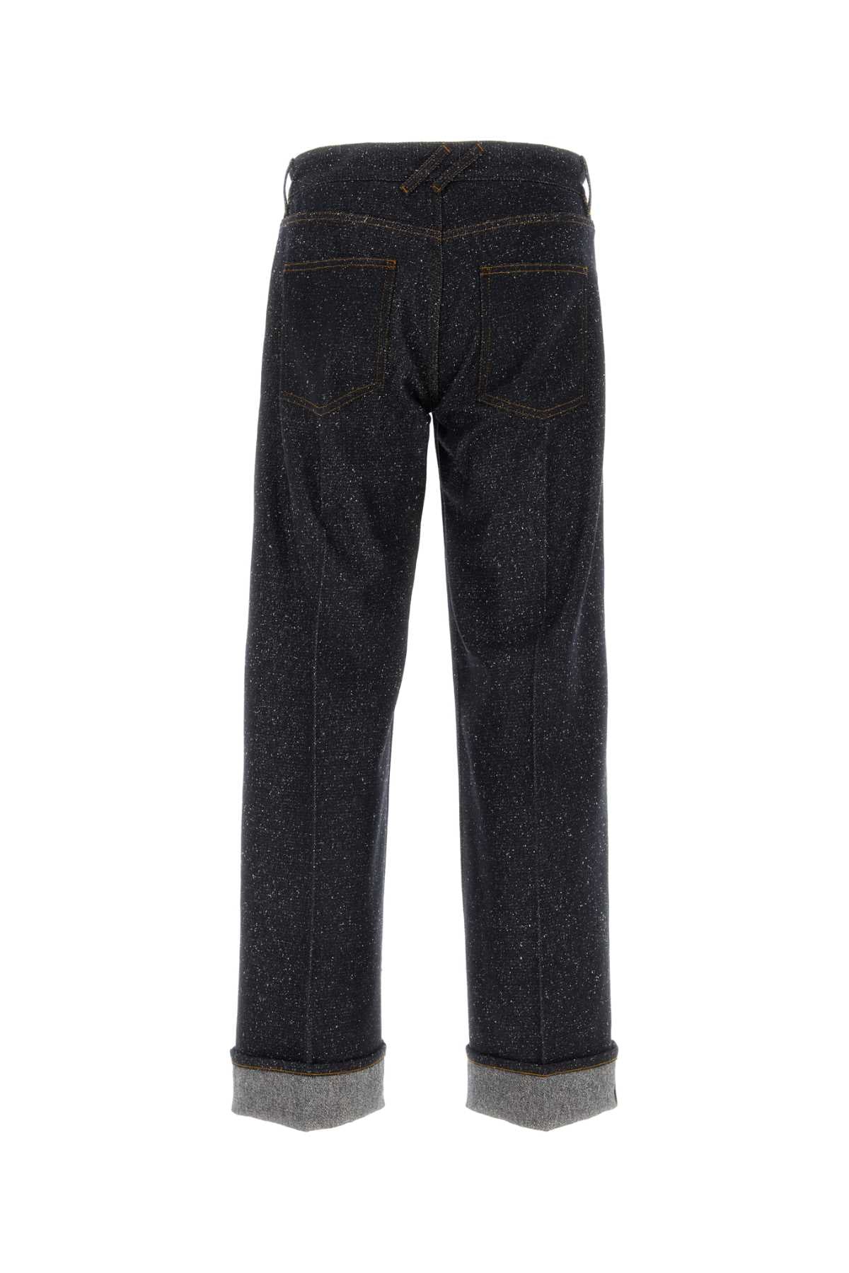 Burberry Men Melange Blue Denim Jeans by Luosophy