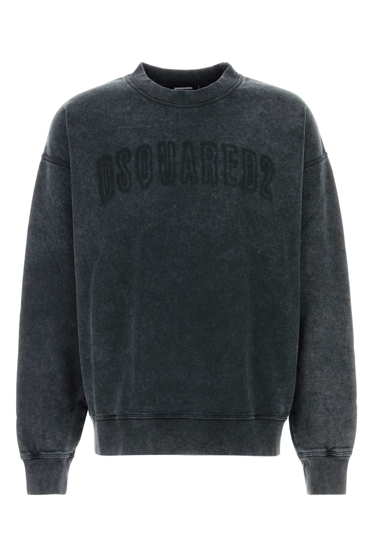 Dsquared Men Graphite Cotton Sweatshirt by Luosophy