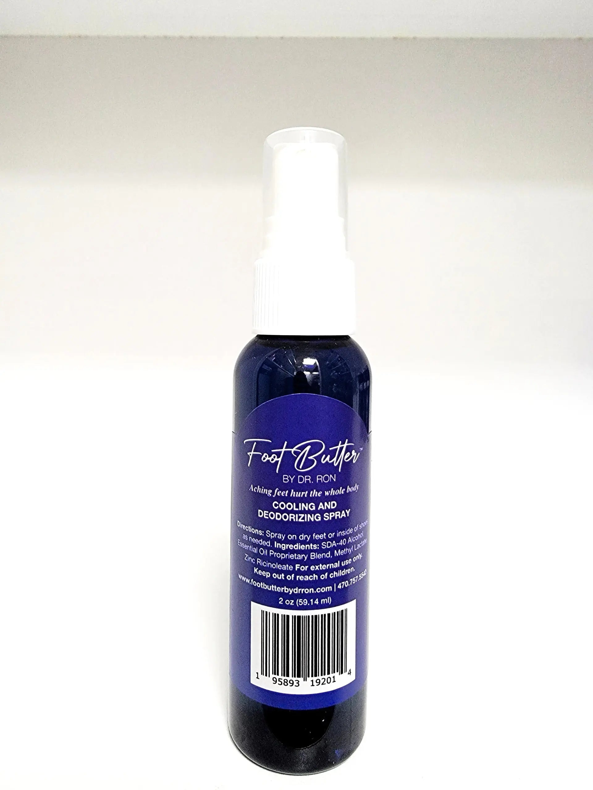 Lavender Cooling & Deodorizing Foot Spray – 2 oz Freshness & Odor Control by Foot Butter by Dr Ron